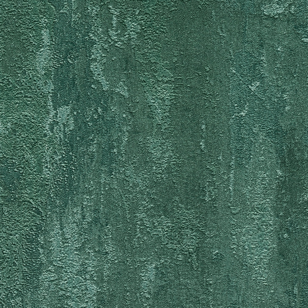             carta da parati in stile industriale con effetto texture - verde, metallizzata
        