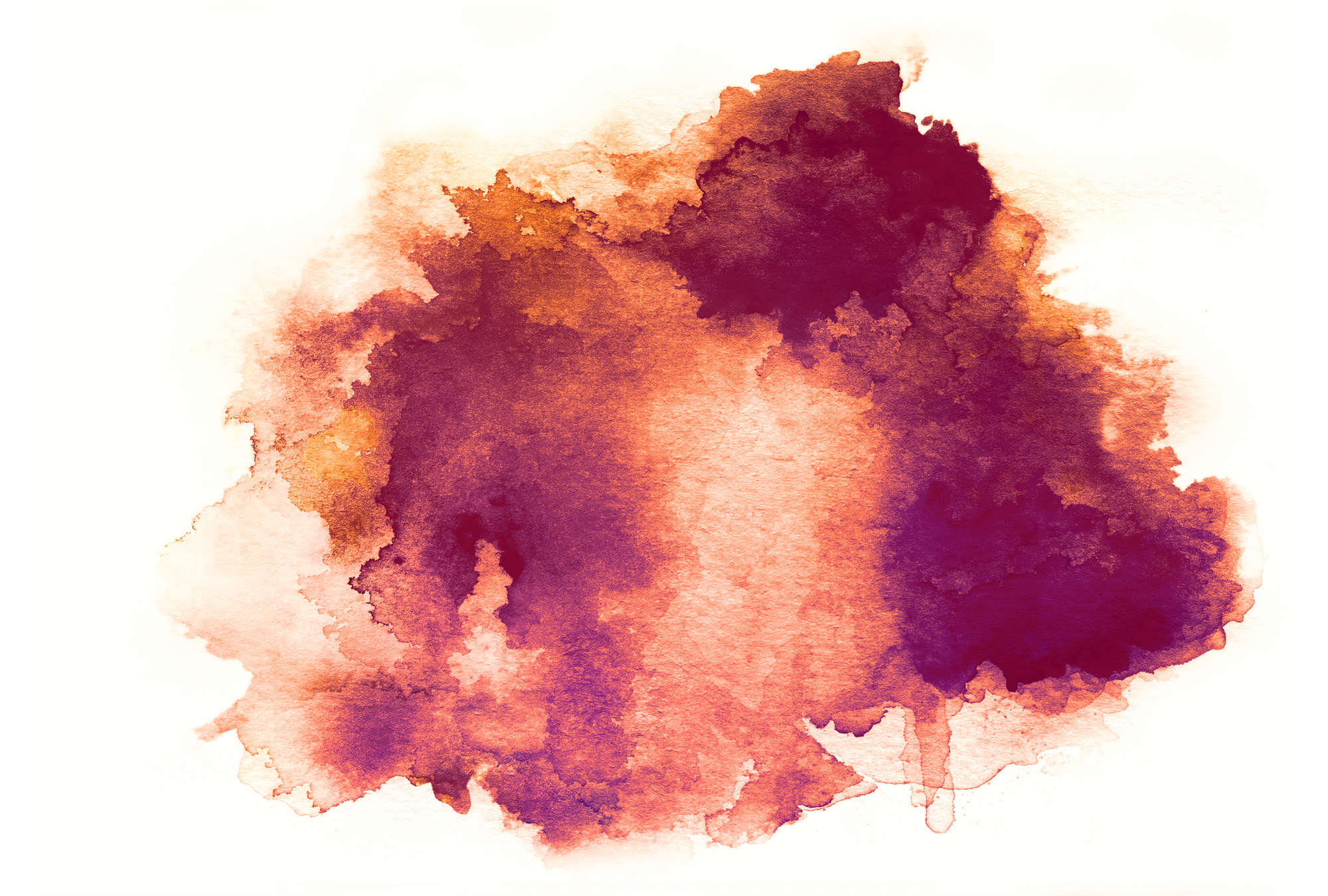             Watercolour stain red gradient mural
        