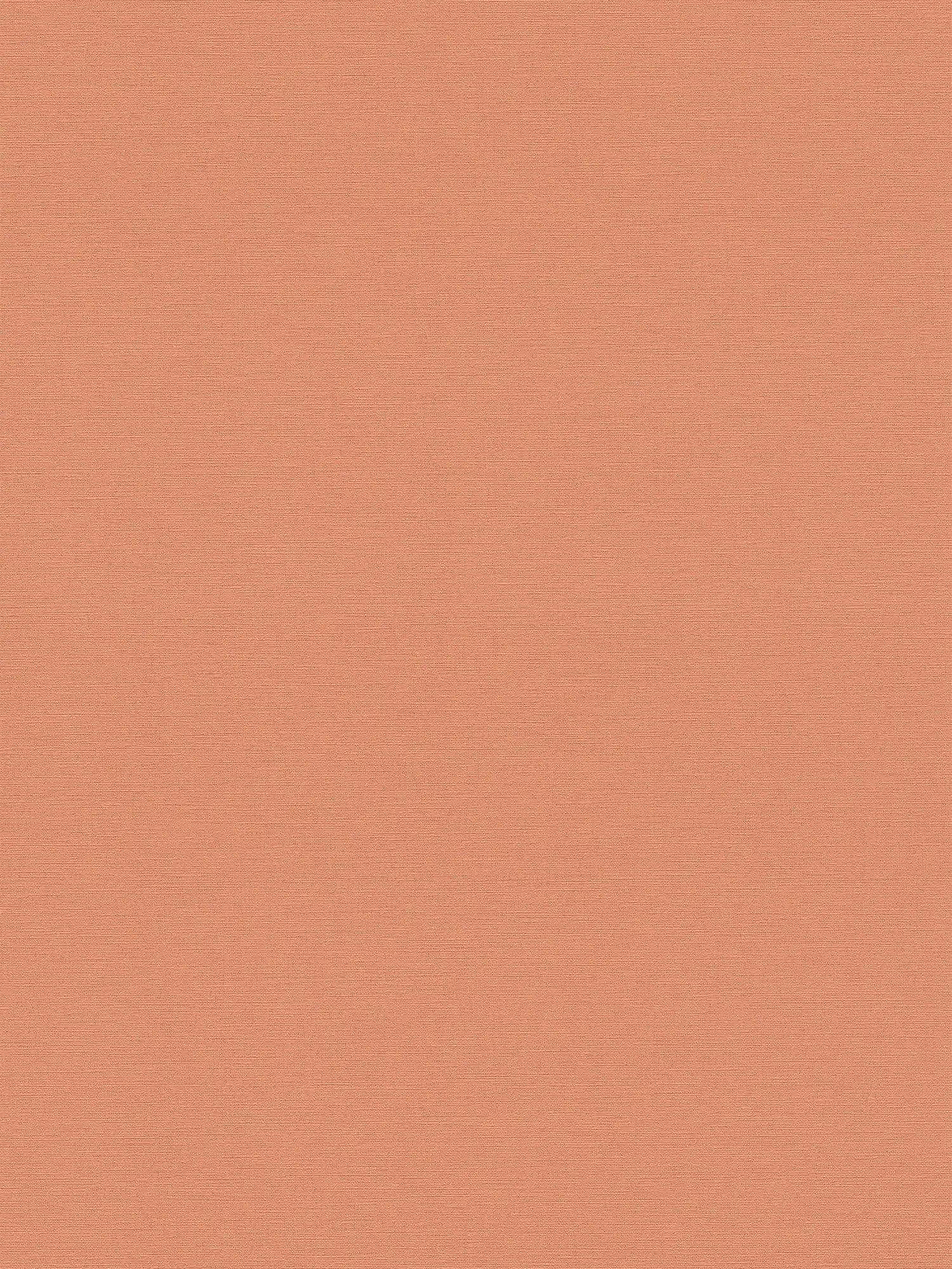 Linen look wallpaper in a subtle style - orange
