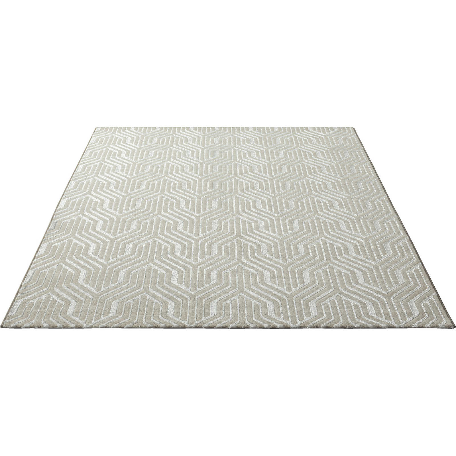 Soft pile carpet in cream - 290 x 200 cm
