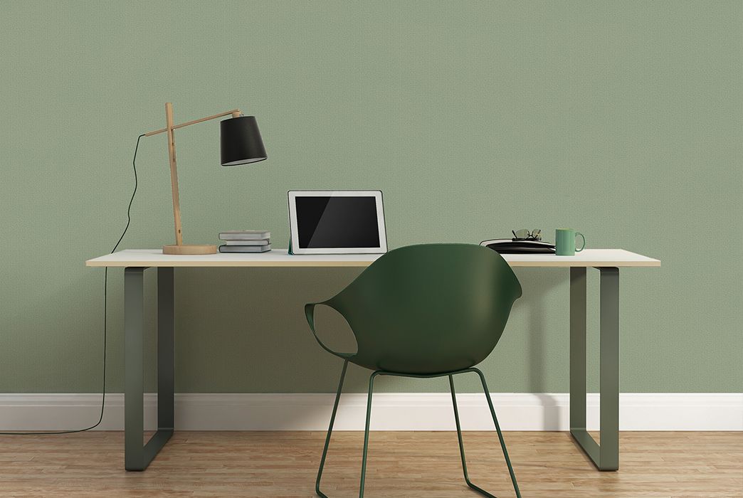 Green home office wallpaper AS373655