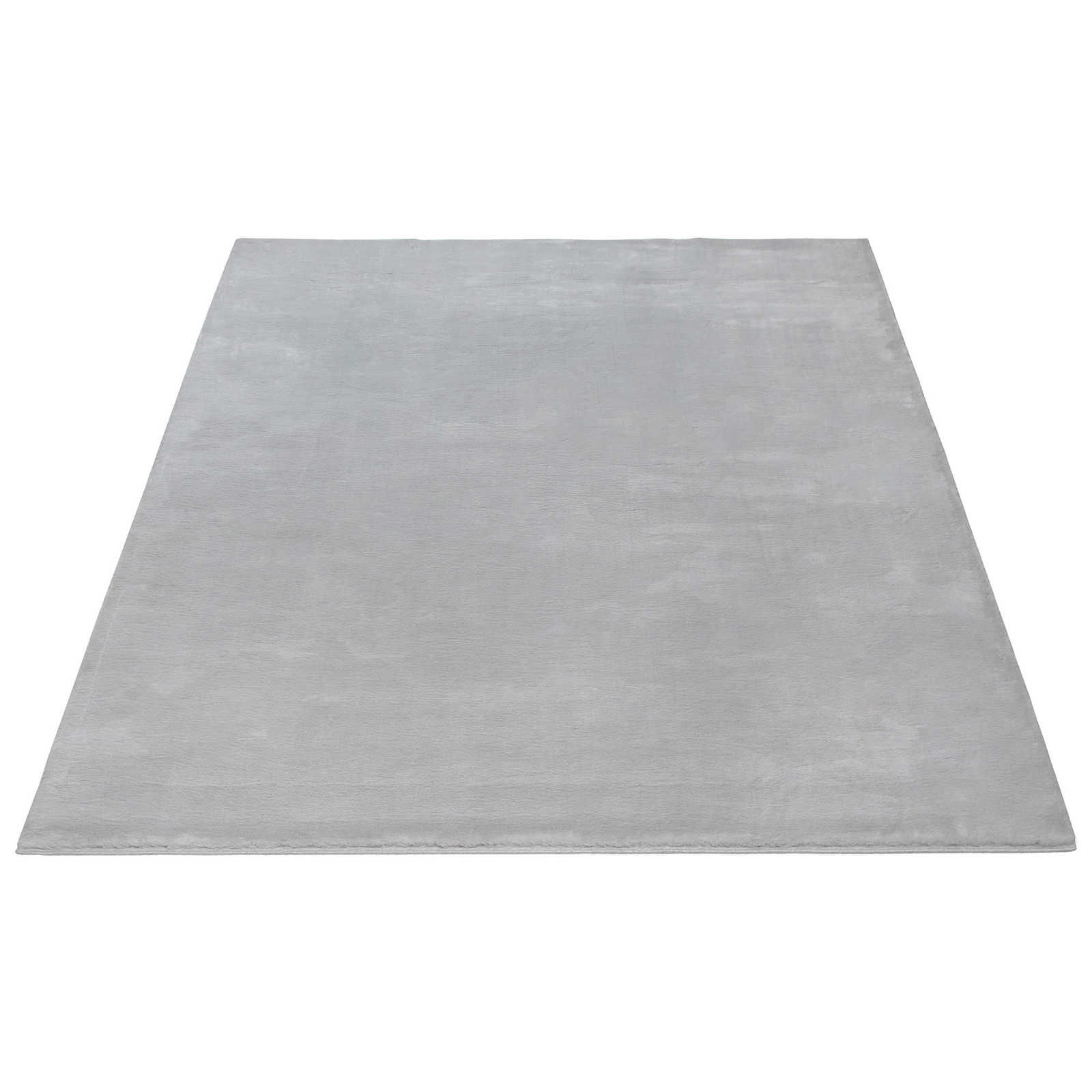 Cosy high pile carpet in soft grey - 290 x 200 cm
