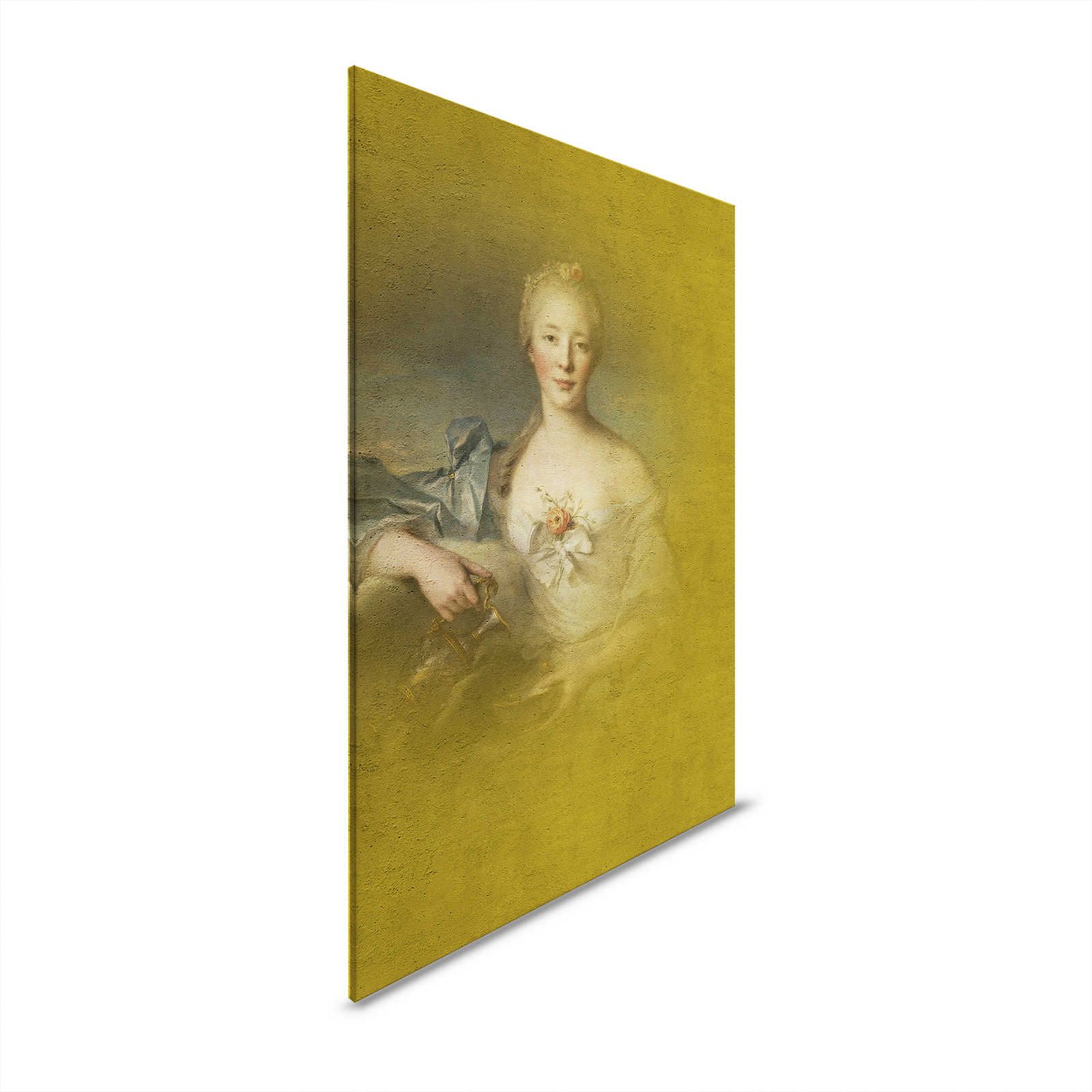 Canvas painting classic portrait young lady - 0,80 m x 1,20 m
