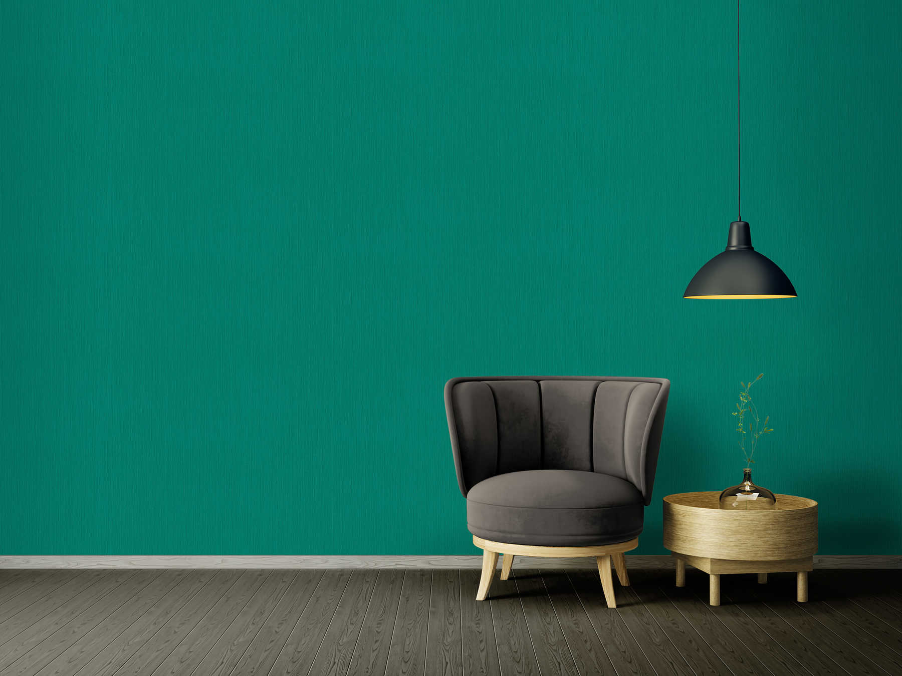             Dark green wallpaper non-woven mottled colour plain
        