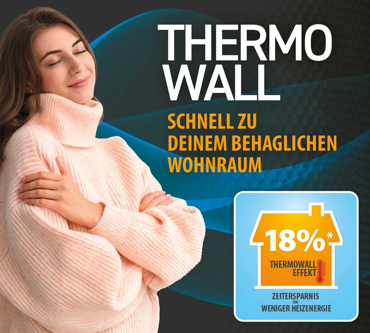             Thermowall wallpaper energy-saving paintable & overpaintable - 10.05 m x 1.06 m
        