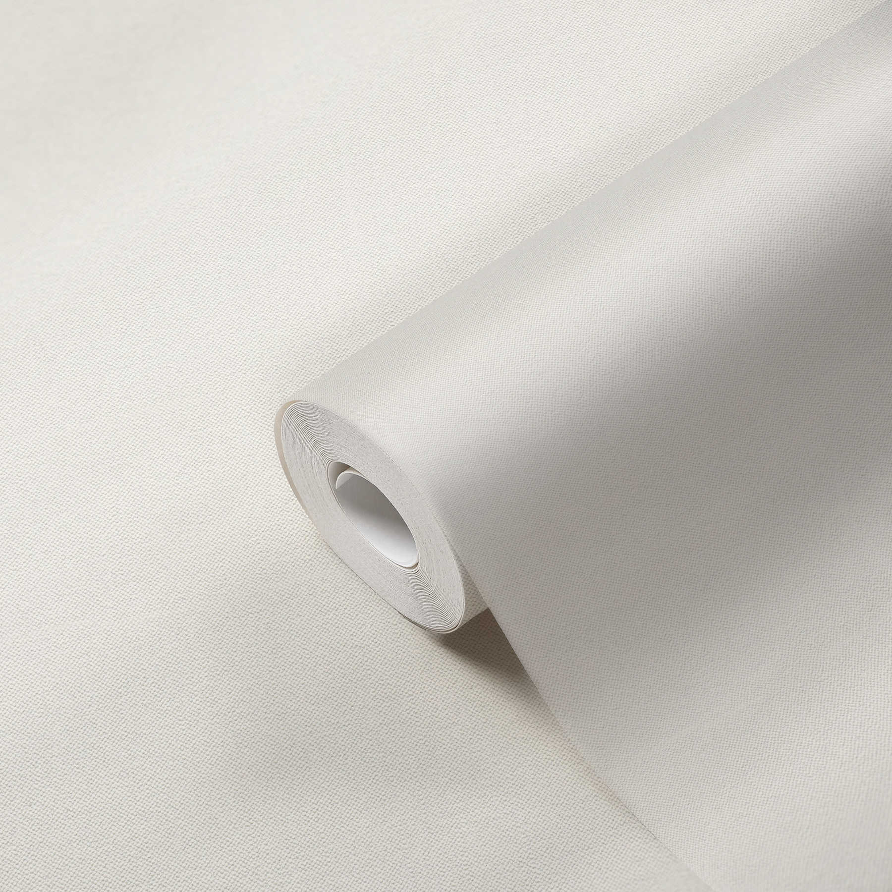             Carta da parati in lino bianco con effetto glitter argento e design della struttura
        