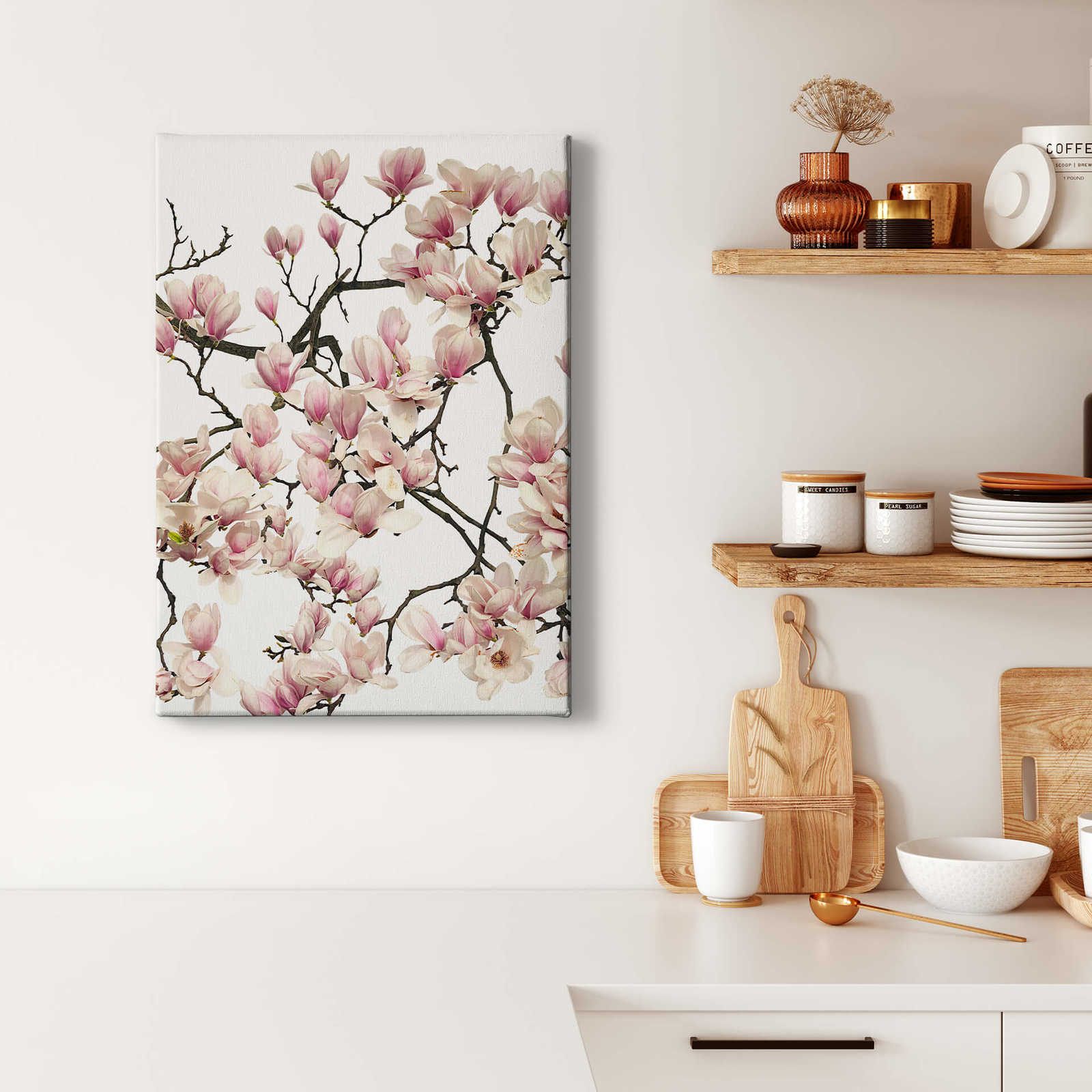             Quadro su tela di Kadam Albero di ciliegio in fiore in primavera - 0,50 m x 0,70 m
        