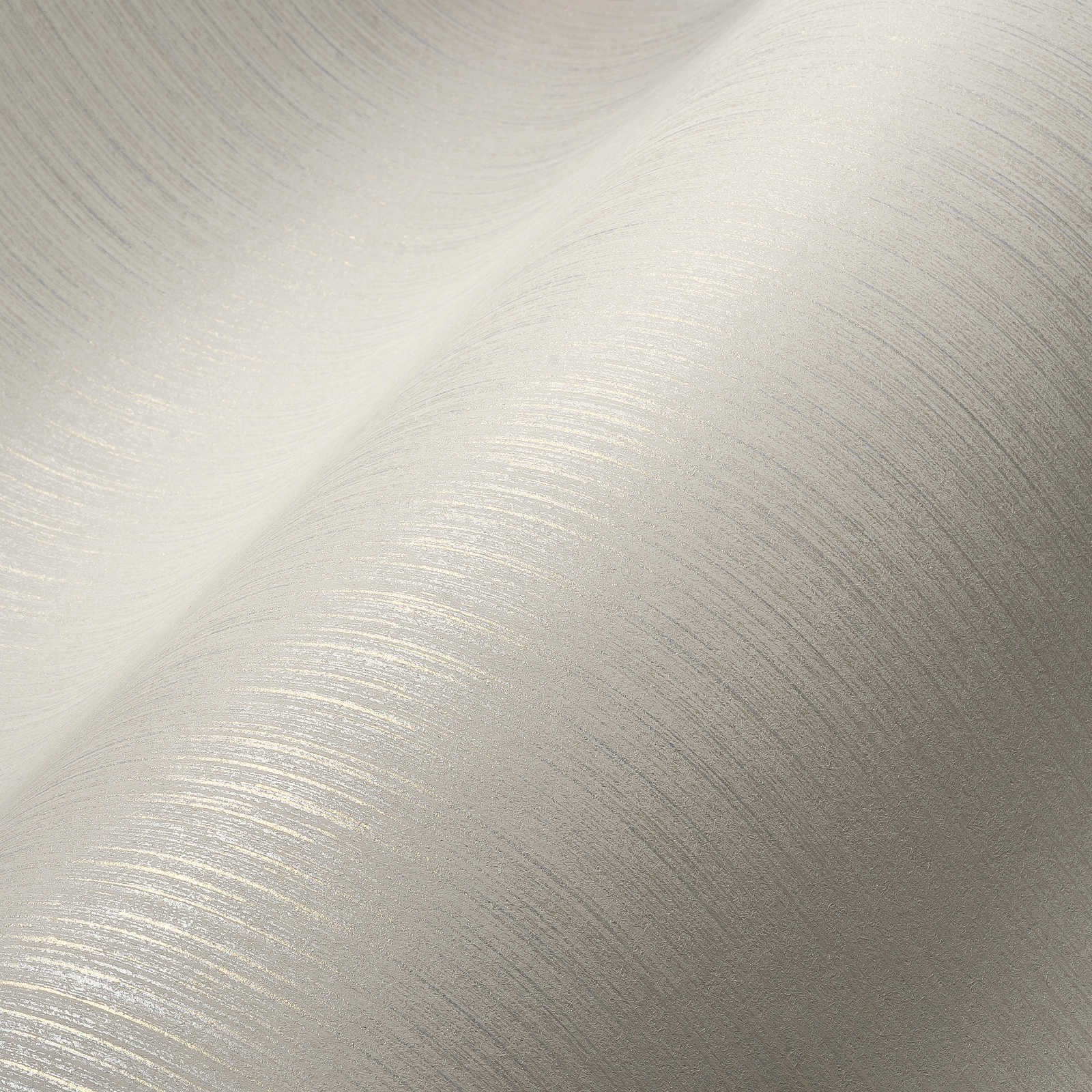             Carta da parati glitterata con design foderato e aspetto seta selvaggia - bianco
        