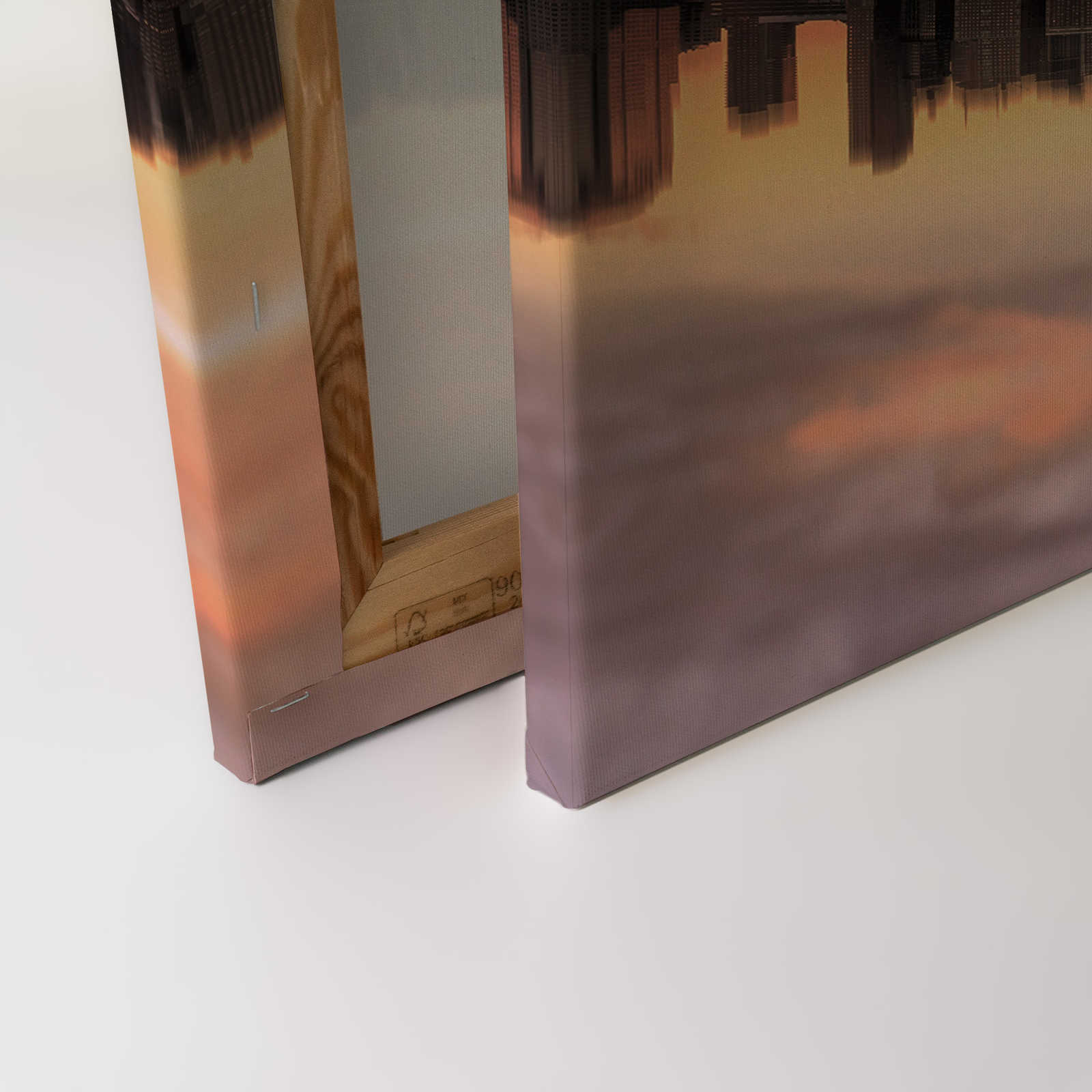             Canvas New York Skyline in de Avond - 0.90 m x 0.60 m
        