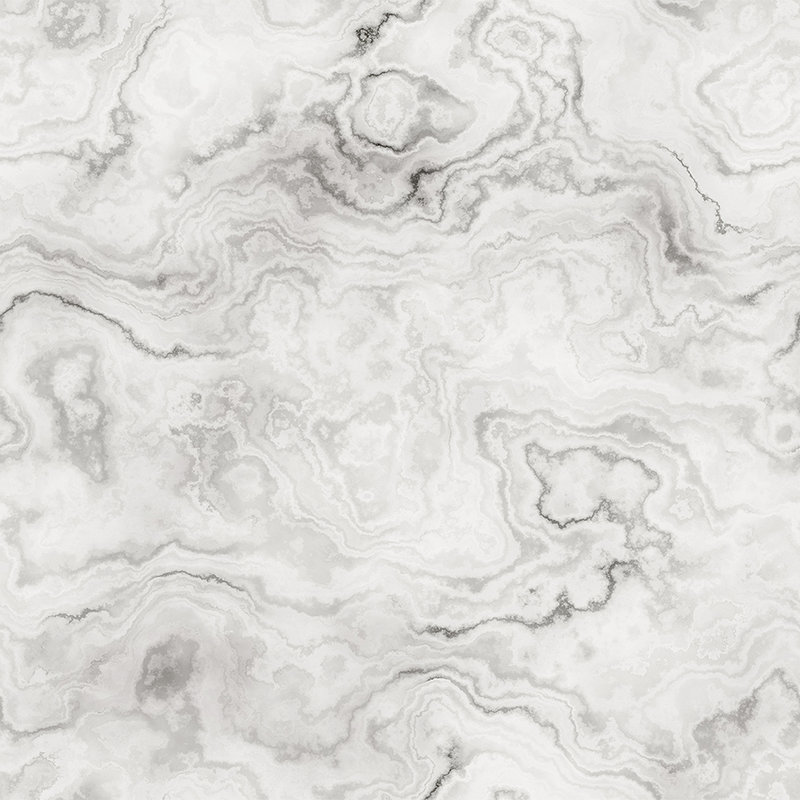 Carrara 1 - Elegant marble-look wallpaper - grey, white | mother-of-pearl smooth fleece
