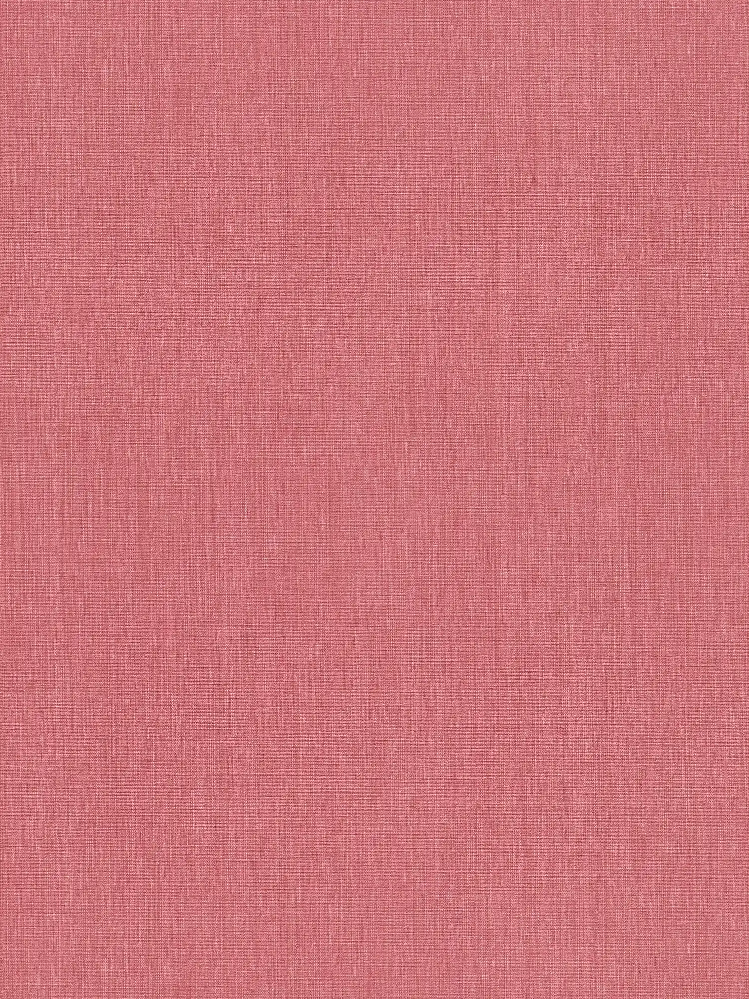 Vliesbehang in één kleur met textiellook in matte afwerking - rood
