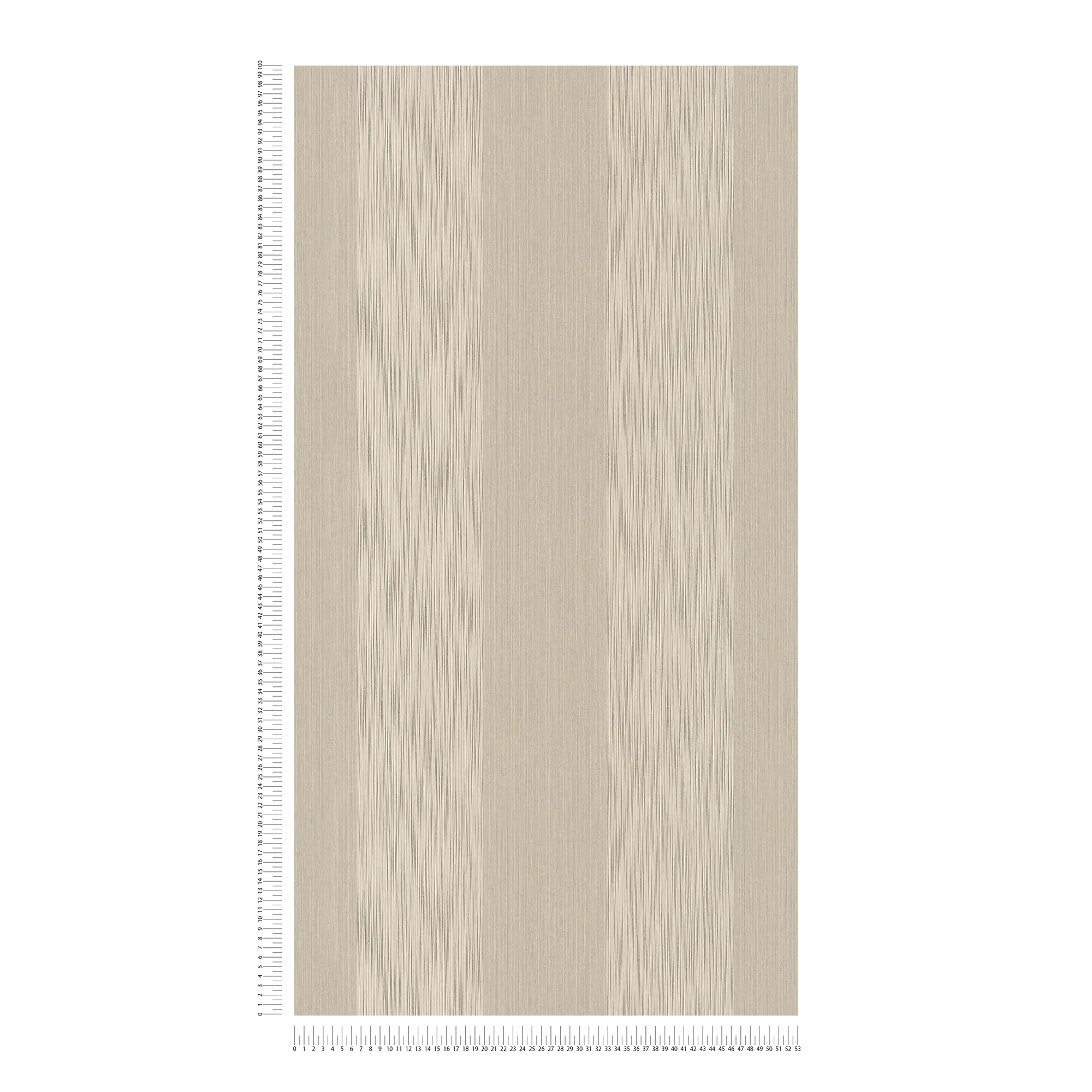            Carta da parati in tessuto non tessuto con struttura tessile e motivo a righe tono su tono - beige
        