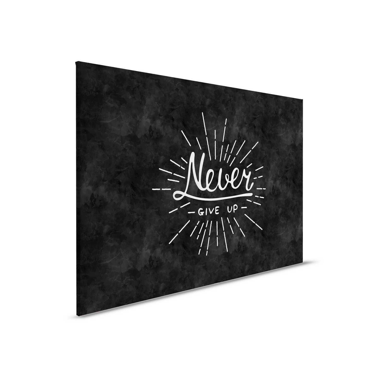         Black and White Chalkboard Design Canvas Painting - 0.90 m x 0.60 m
    