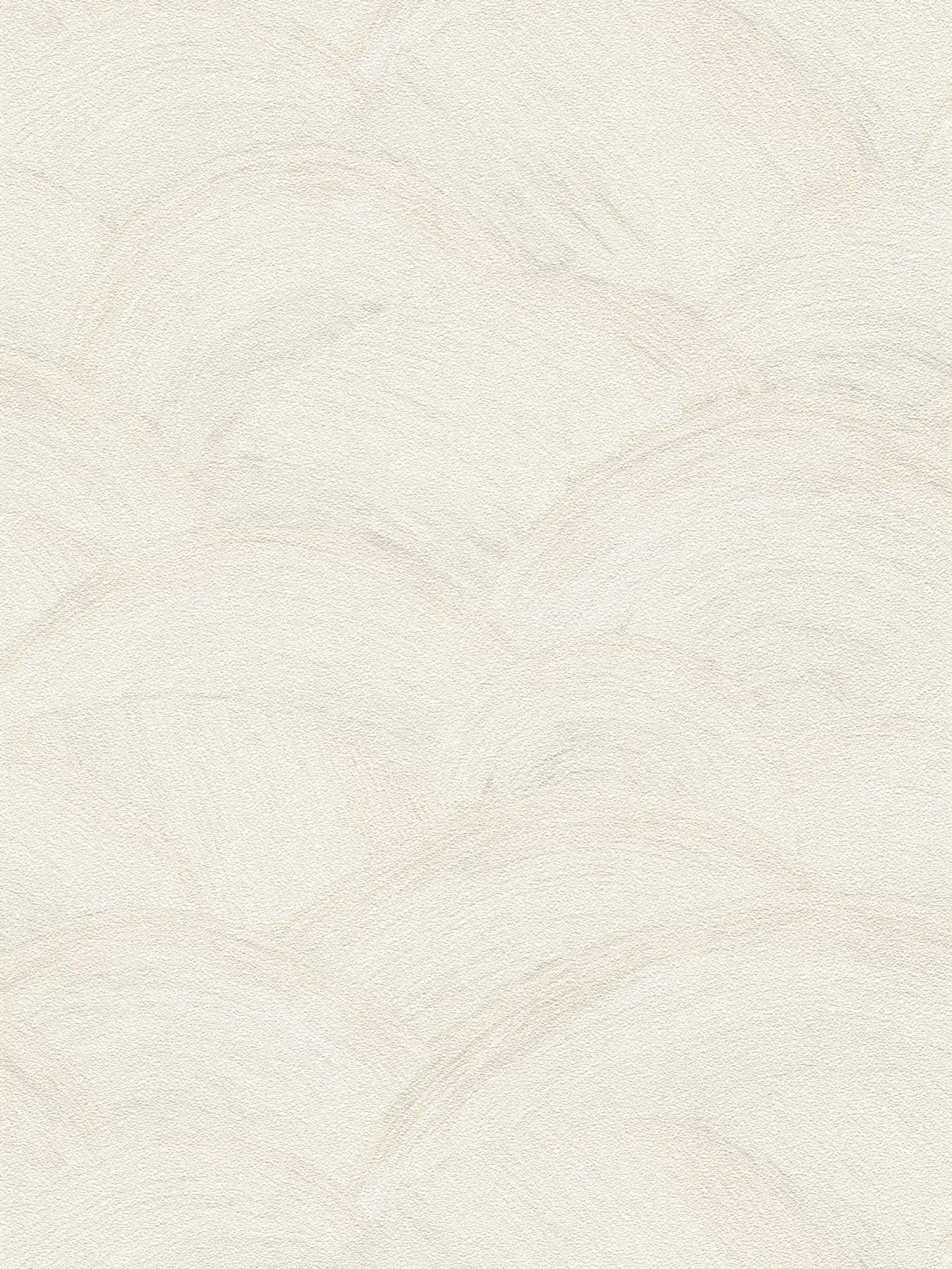 Papel pintado no tejido con sutil motivo ondulado - blanco, crema, gris
