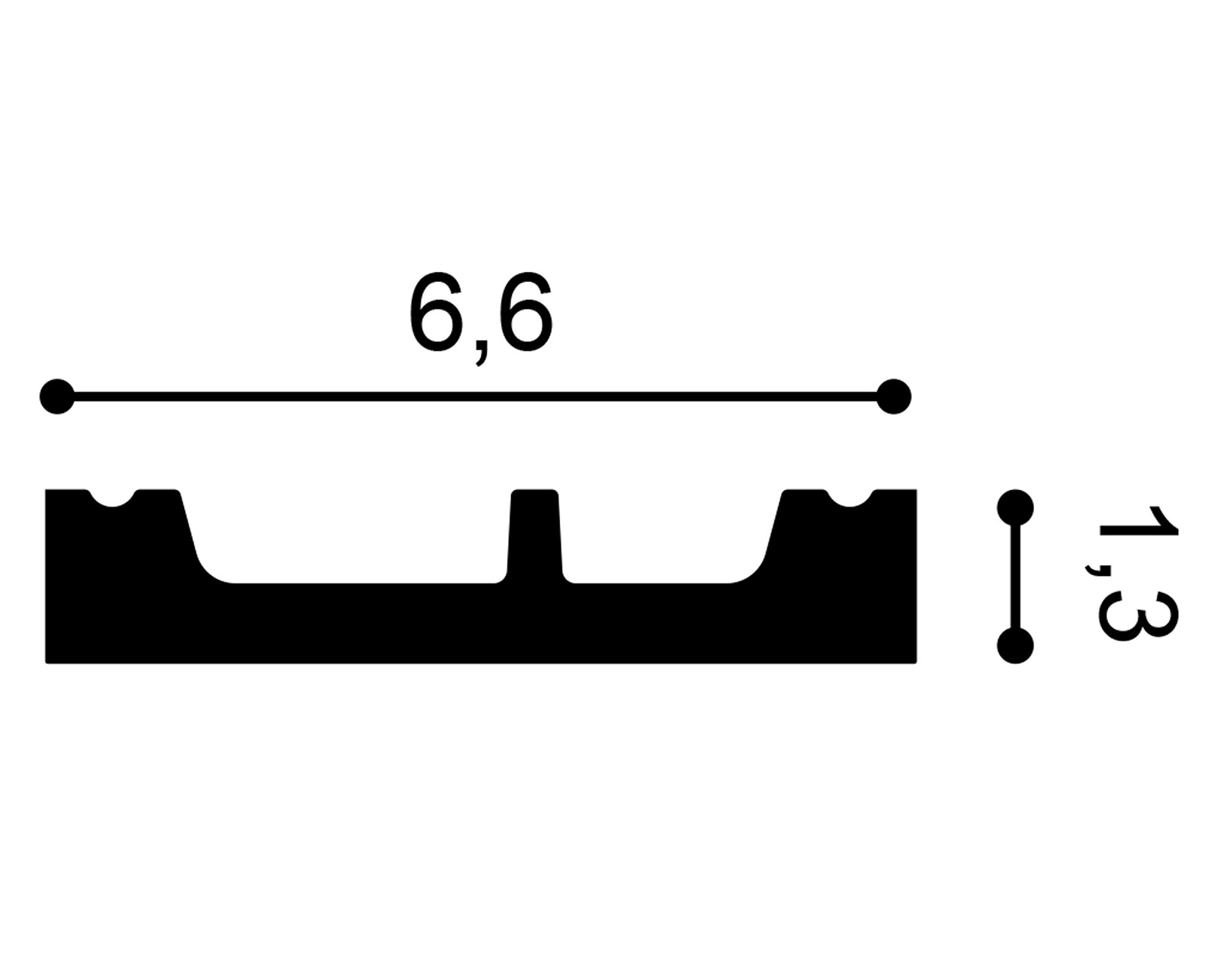             Modern skirting board Tel Aviv - SX157F
        