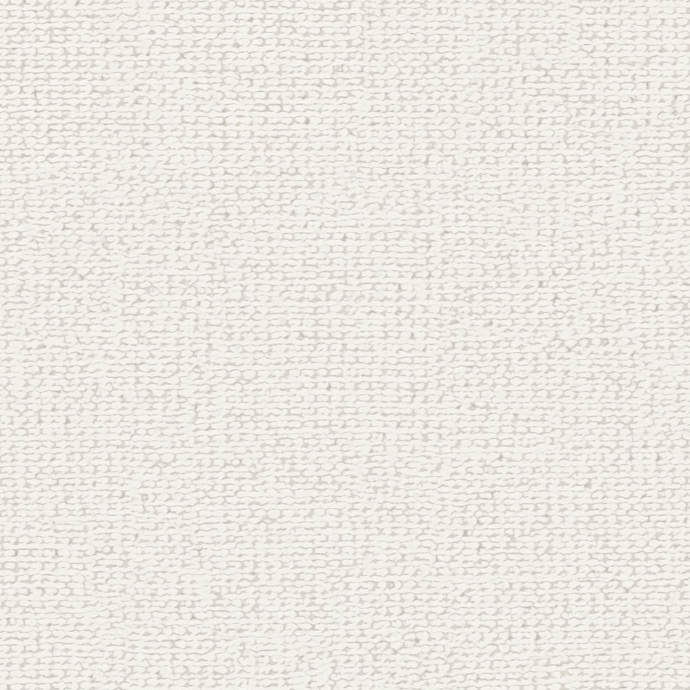             Carta da parati in tessuto non tessuto opaco con struttura effetto lino - bianco, crema
        