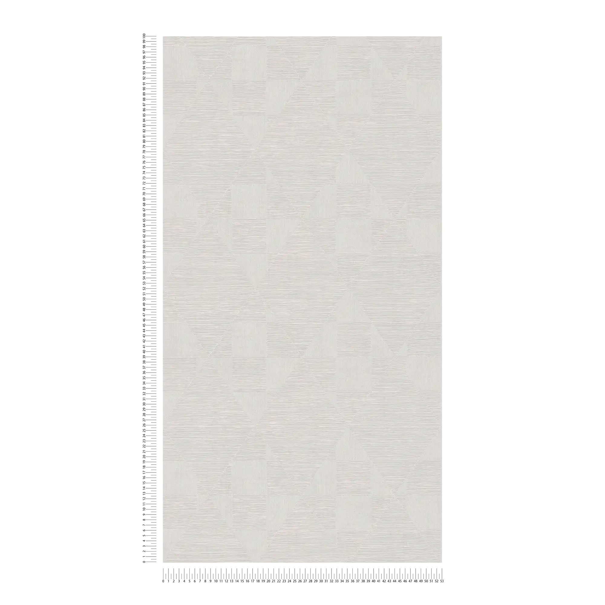             Carta da parati metallizzata con motivo a struttura geometrica - beige, crema
        