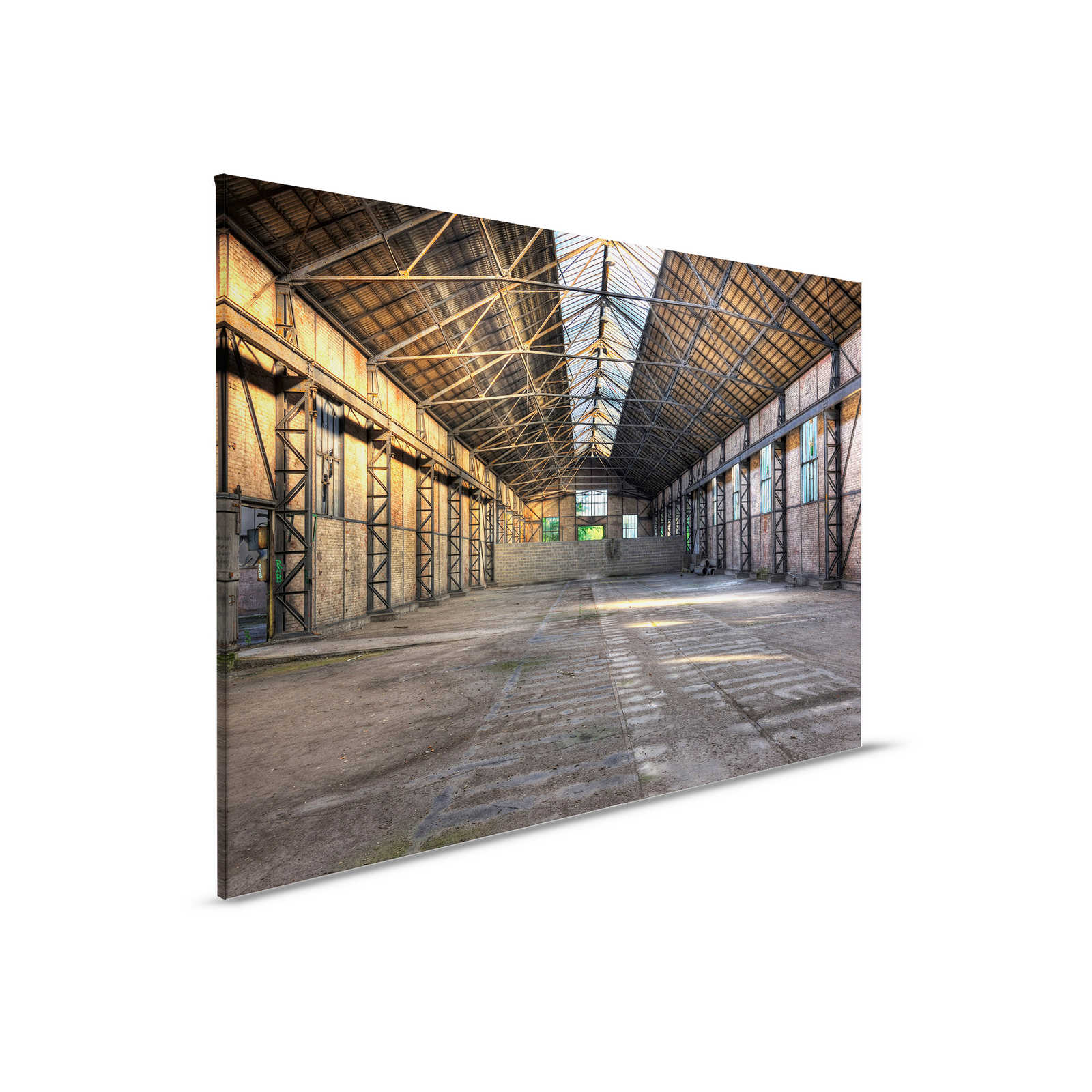         Canvas with abandoned industrial hall with 3D effect - 0.90 m x 0.60 m
    