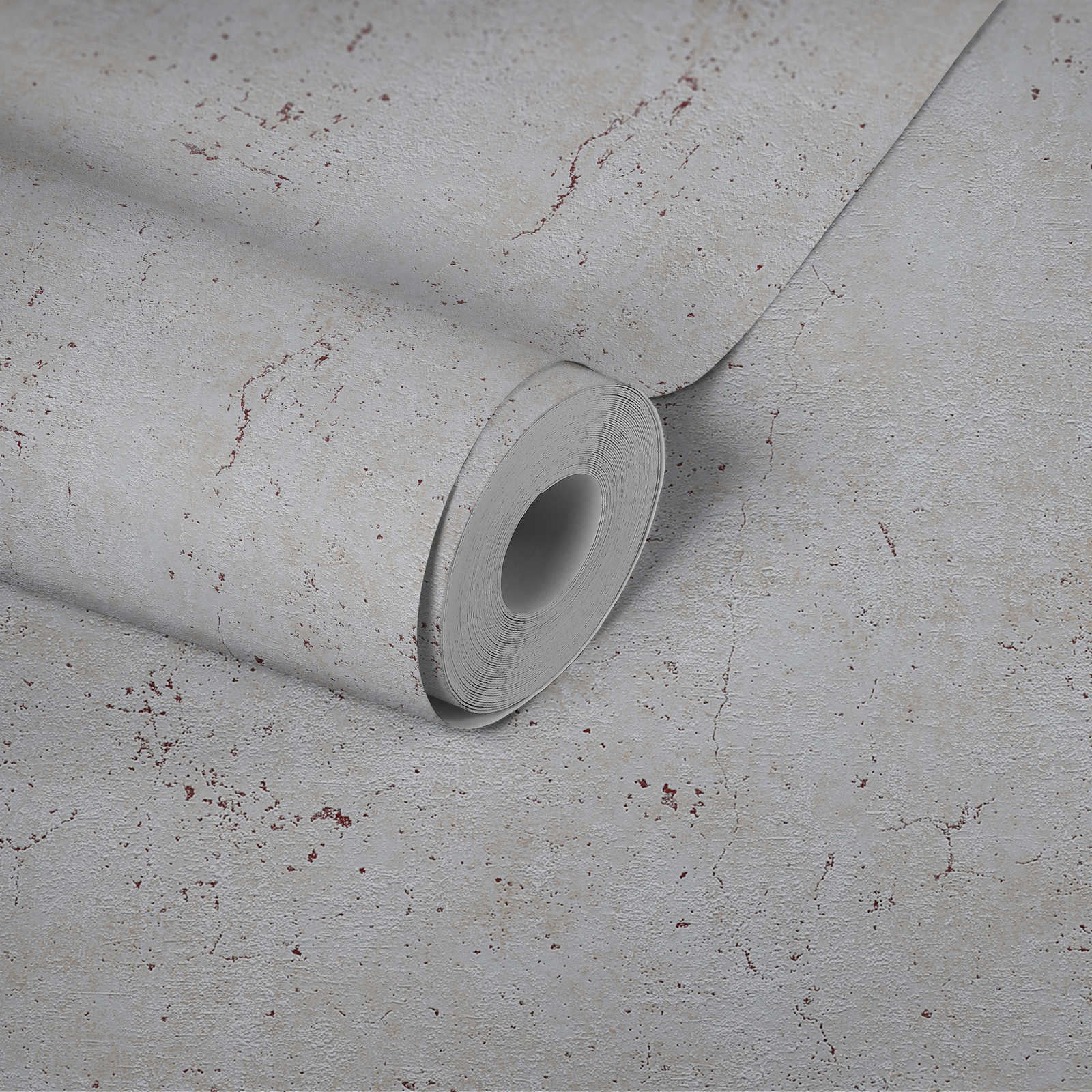             Carta da parati effetto cemento con texture superficiale - grigio
        