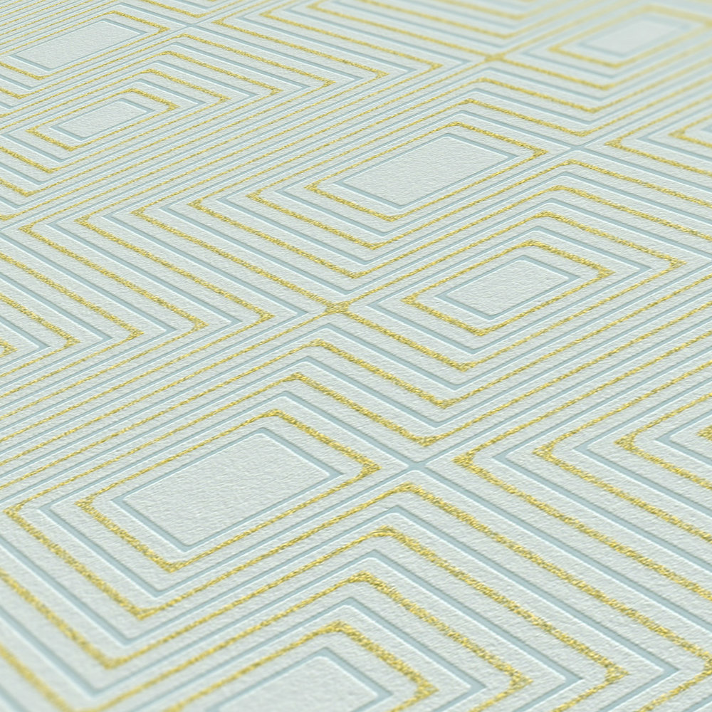             Metallic accent & texture pattern wallpaper - green
        