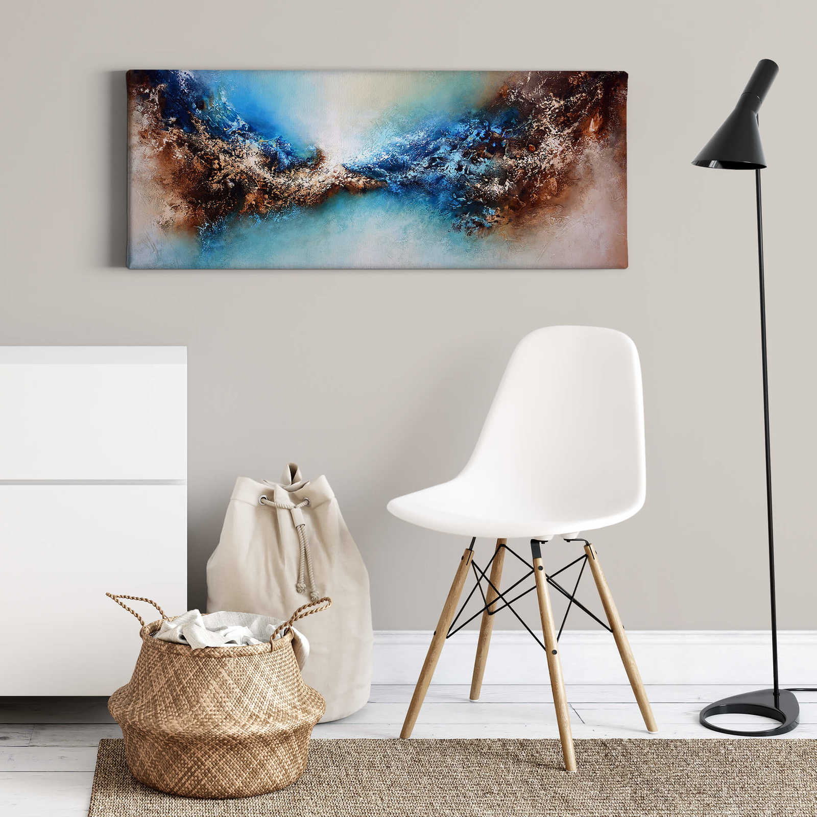             Panoramic canvas print "Blended 02" galaxy by Fedau
        
