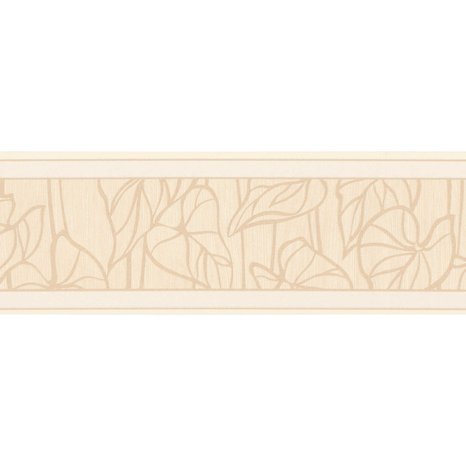         Border with leaf motif and textured pattern - White
    