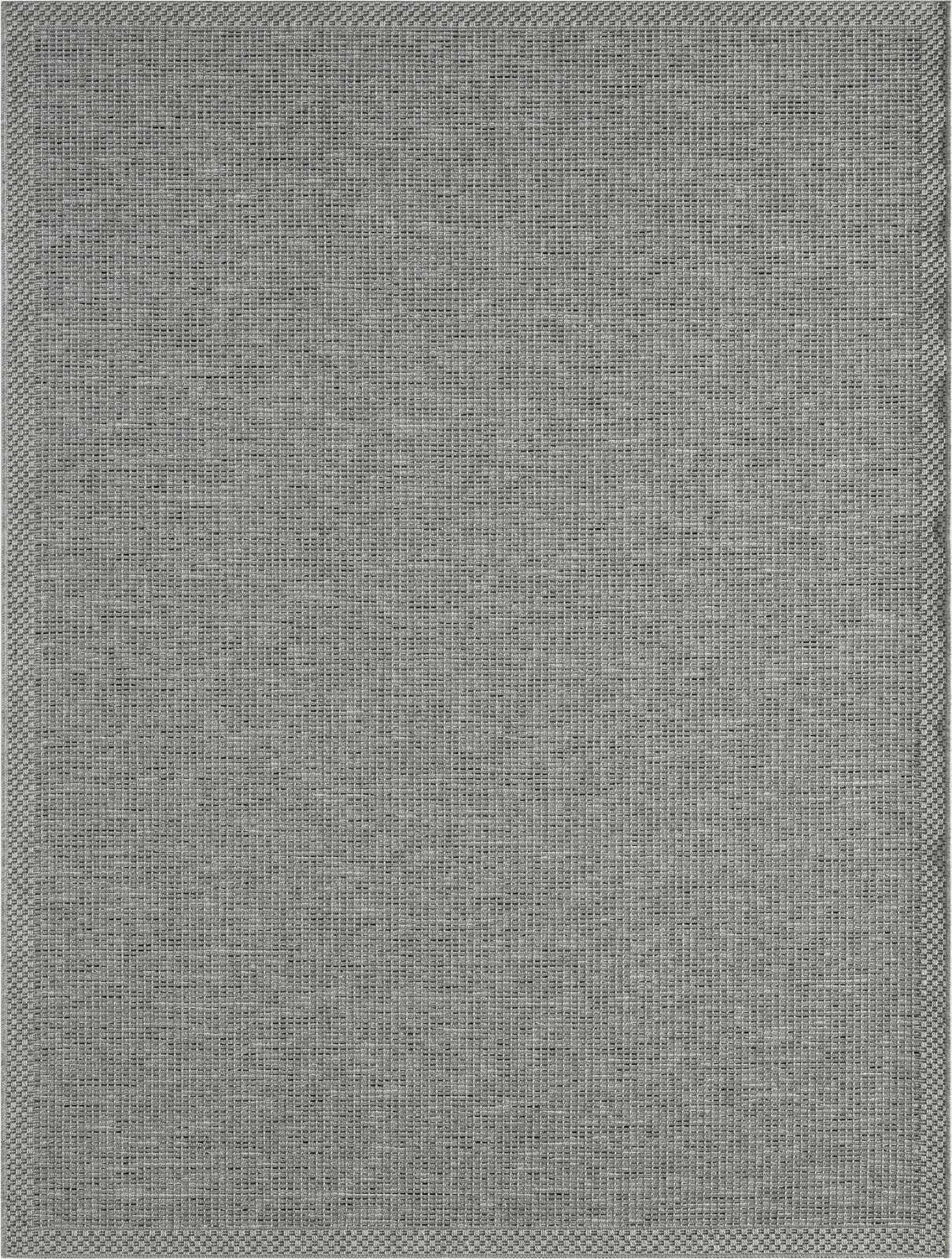             Eenvoudig vloerkleed voor buiten in grijs - 200 x 140 cm
        