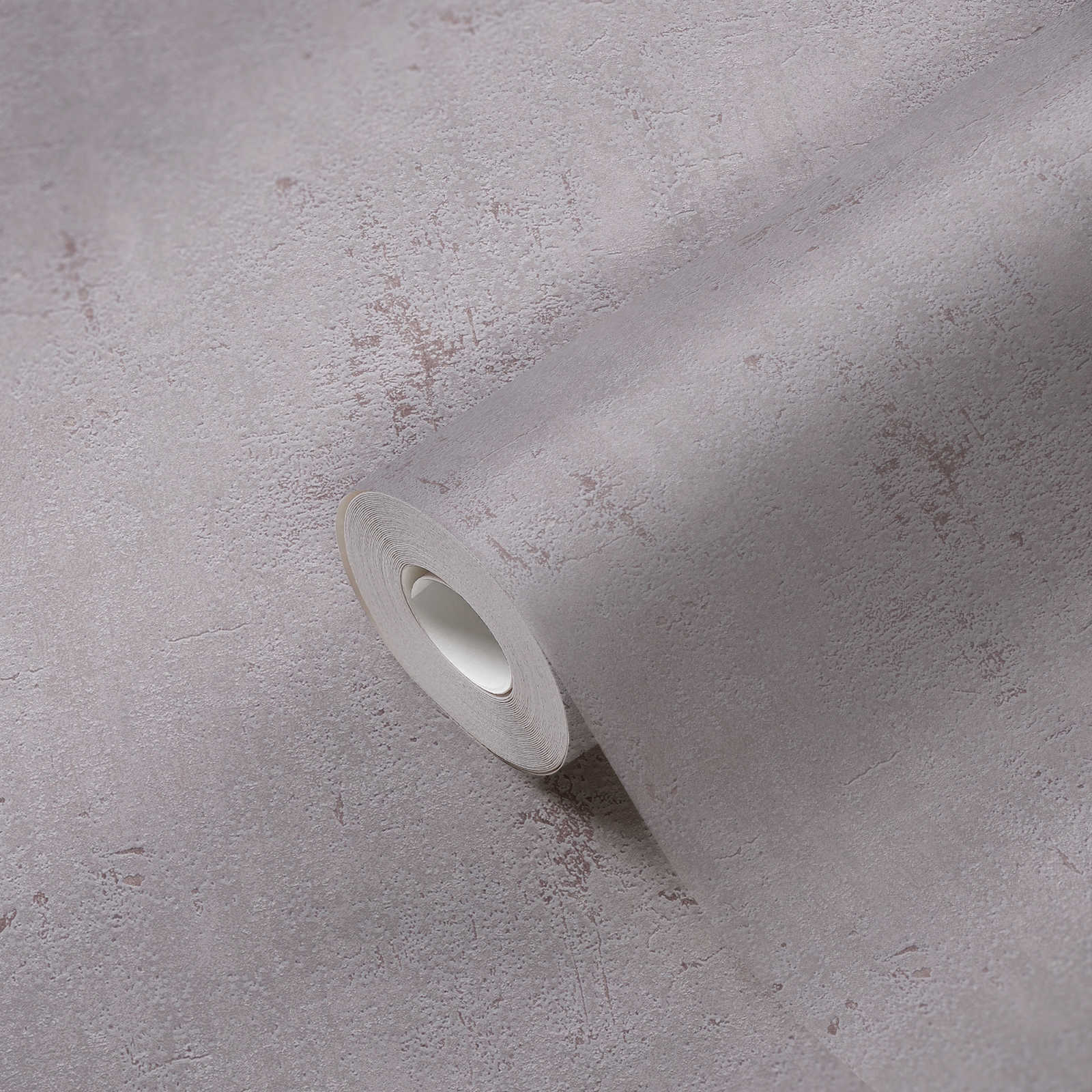             Papel pintado gris con aspecto de yeso en diseño industrial - marrón, gris
        