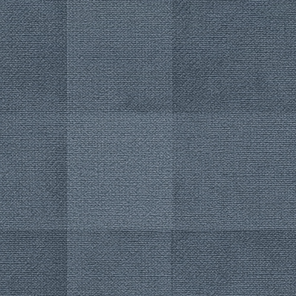            PVC-vrij behang met grafisch ruitpatroon - blauw
        