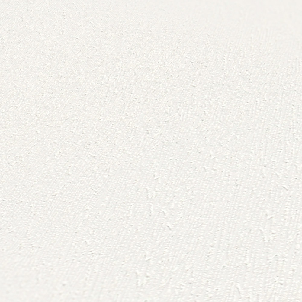             Papel pintado no tejido con estructura ligera pintable - blanco
        