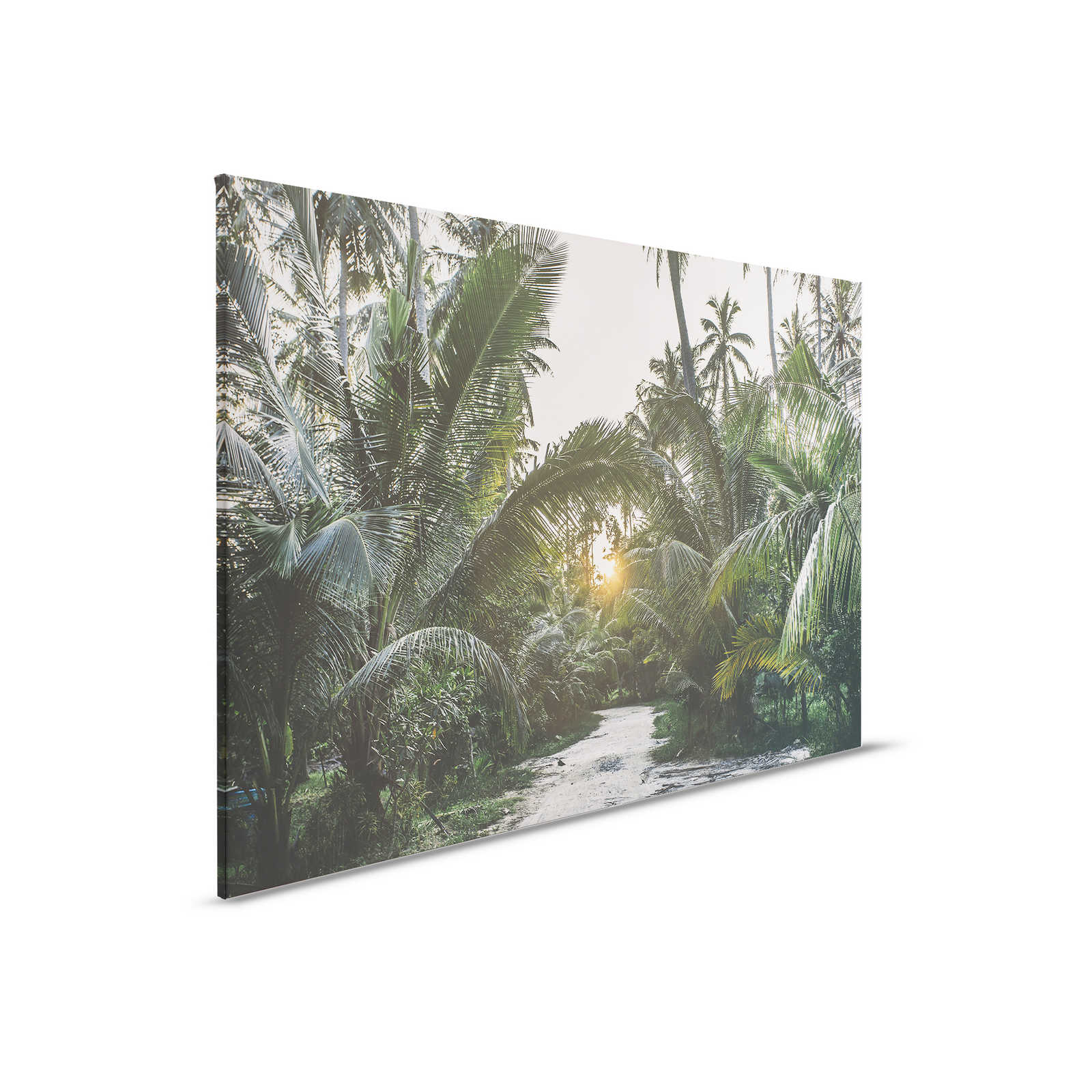         Canvas painting with path through a tropical jungle - 0.90 m x 0.60 m
    