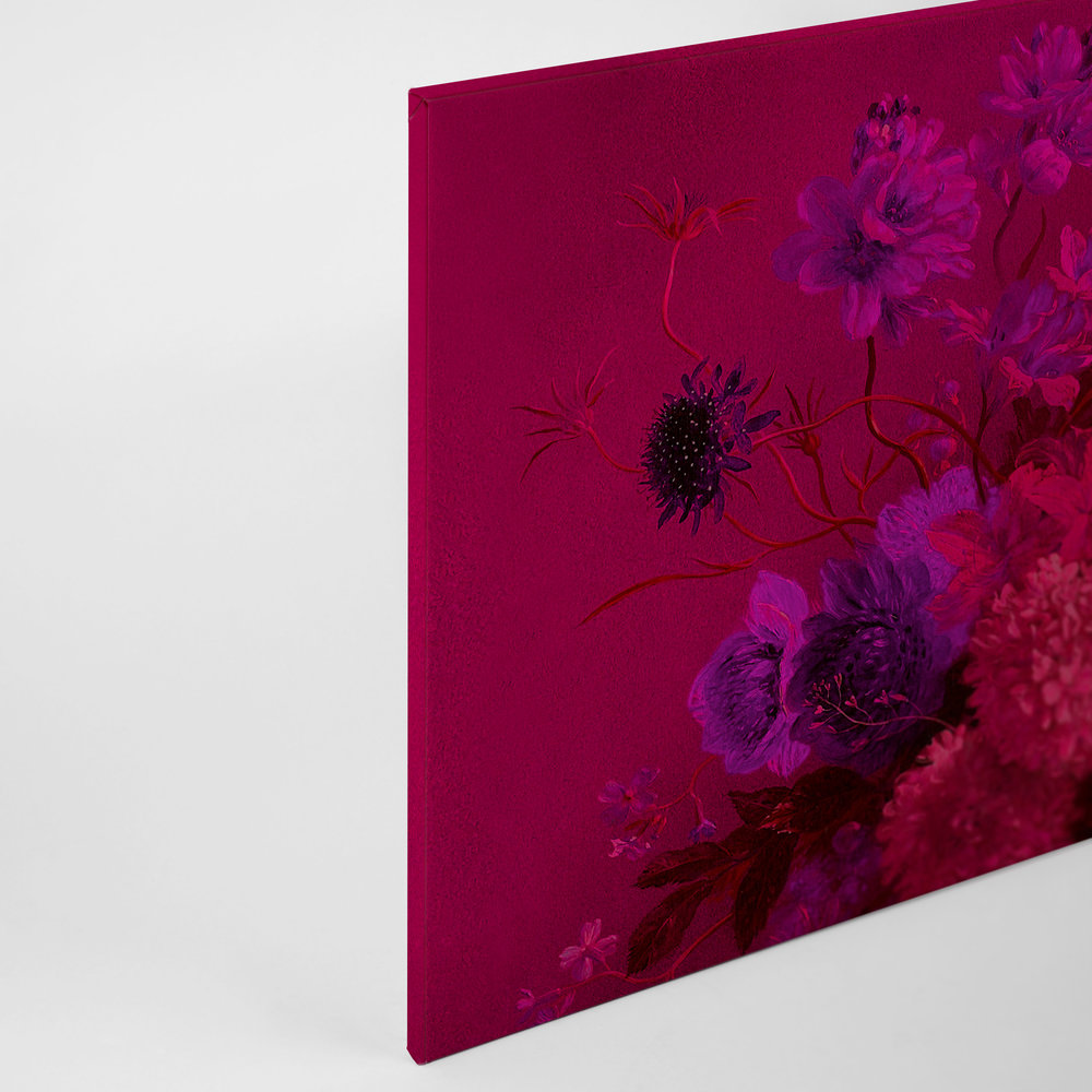            Neon Canvas Schilderij met bloemen Stilleven | boeket Vibran 2 - 0.90 m x 0.60 m
        