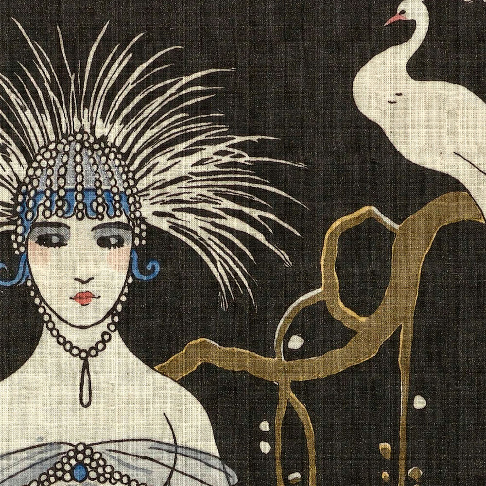             Adlon 1 - papier peint vintage femme motif années 20
        