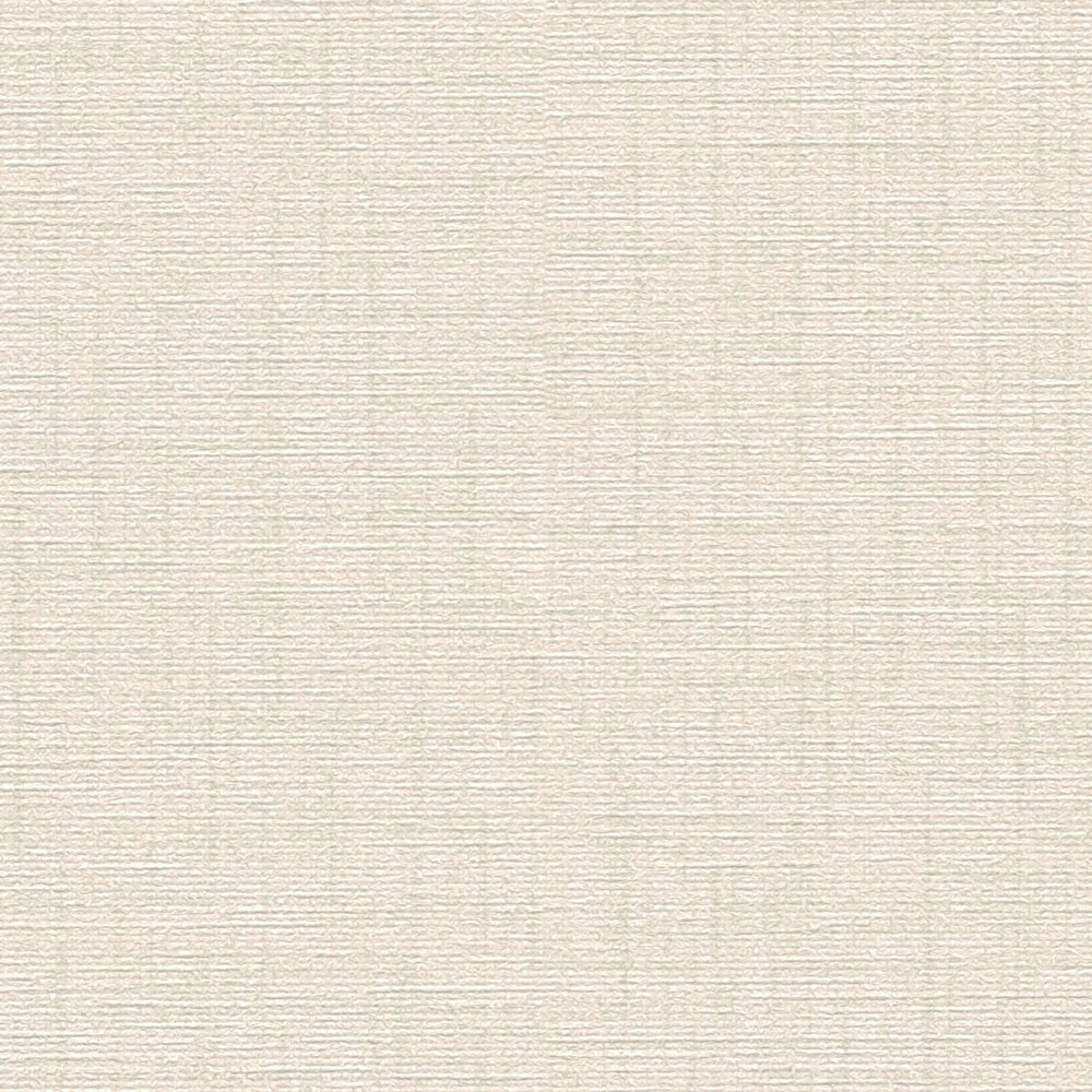             Papier peint beige clair uni chiné avec structure lin
        