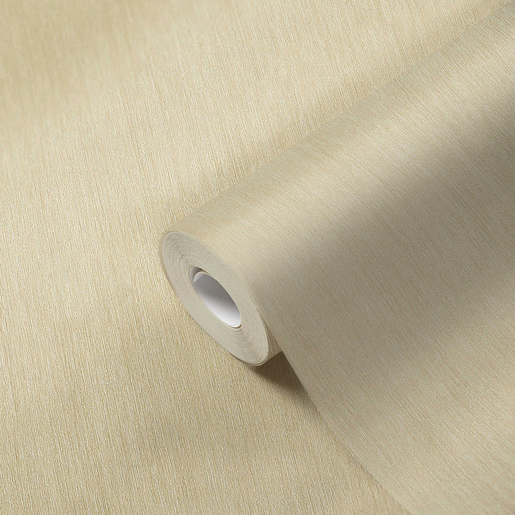             papier peint en papier clair Premium chiné avec structure textile - crème
        