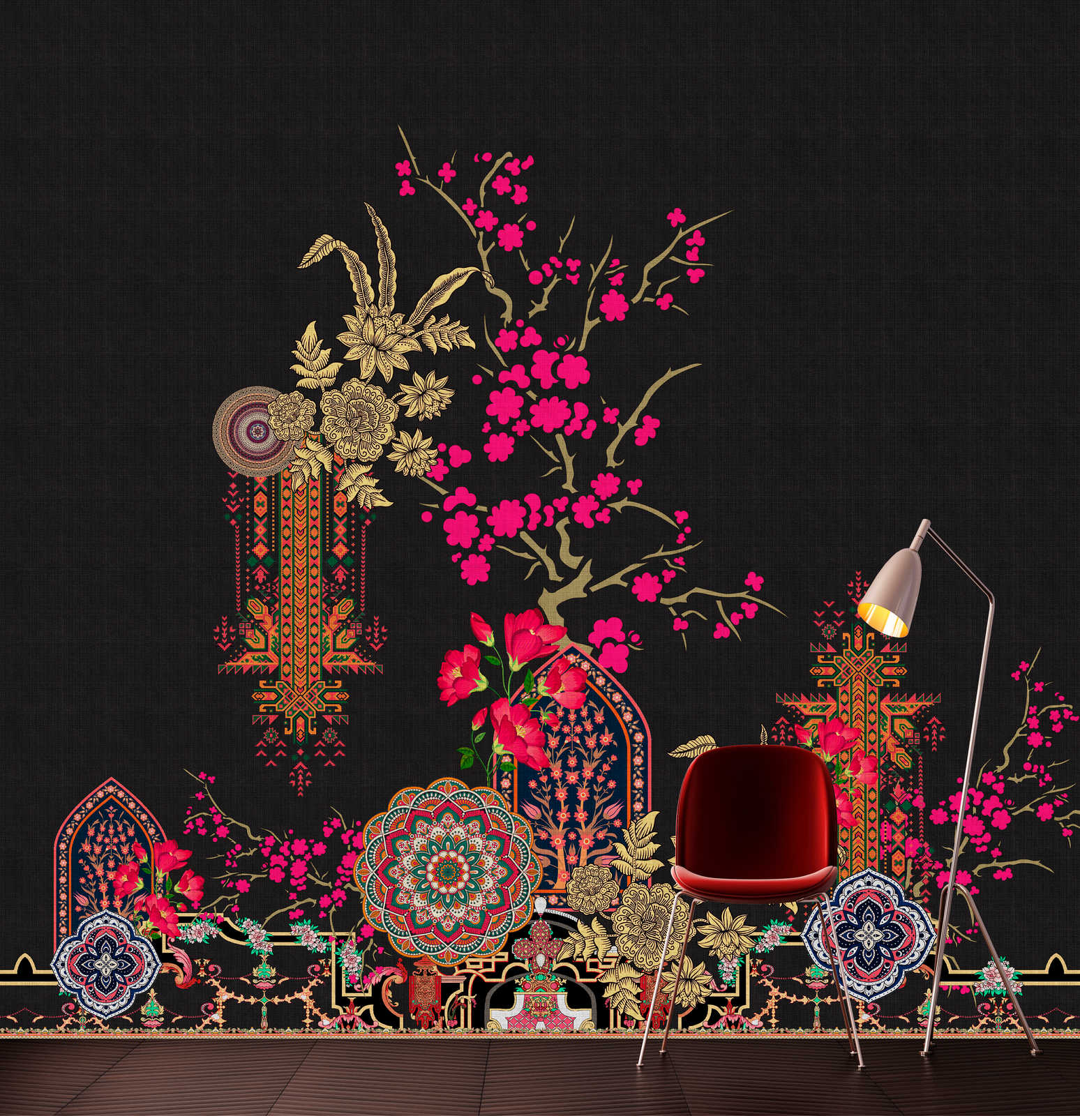             Oriental Garden 2 - Papier peint motifs tropicaux & fleurs
        