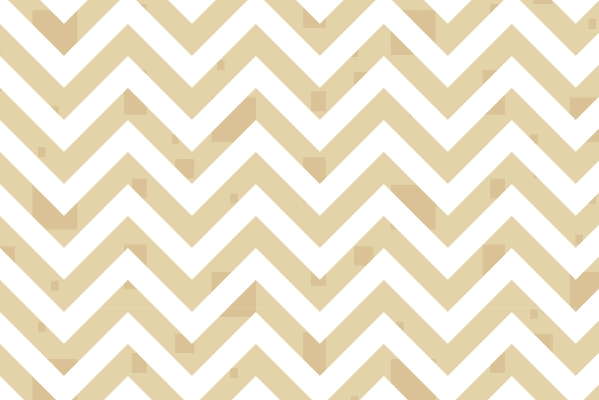             Design behang zigzag patroon met kleine vierkantjes geel op premium gladde fleece
        