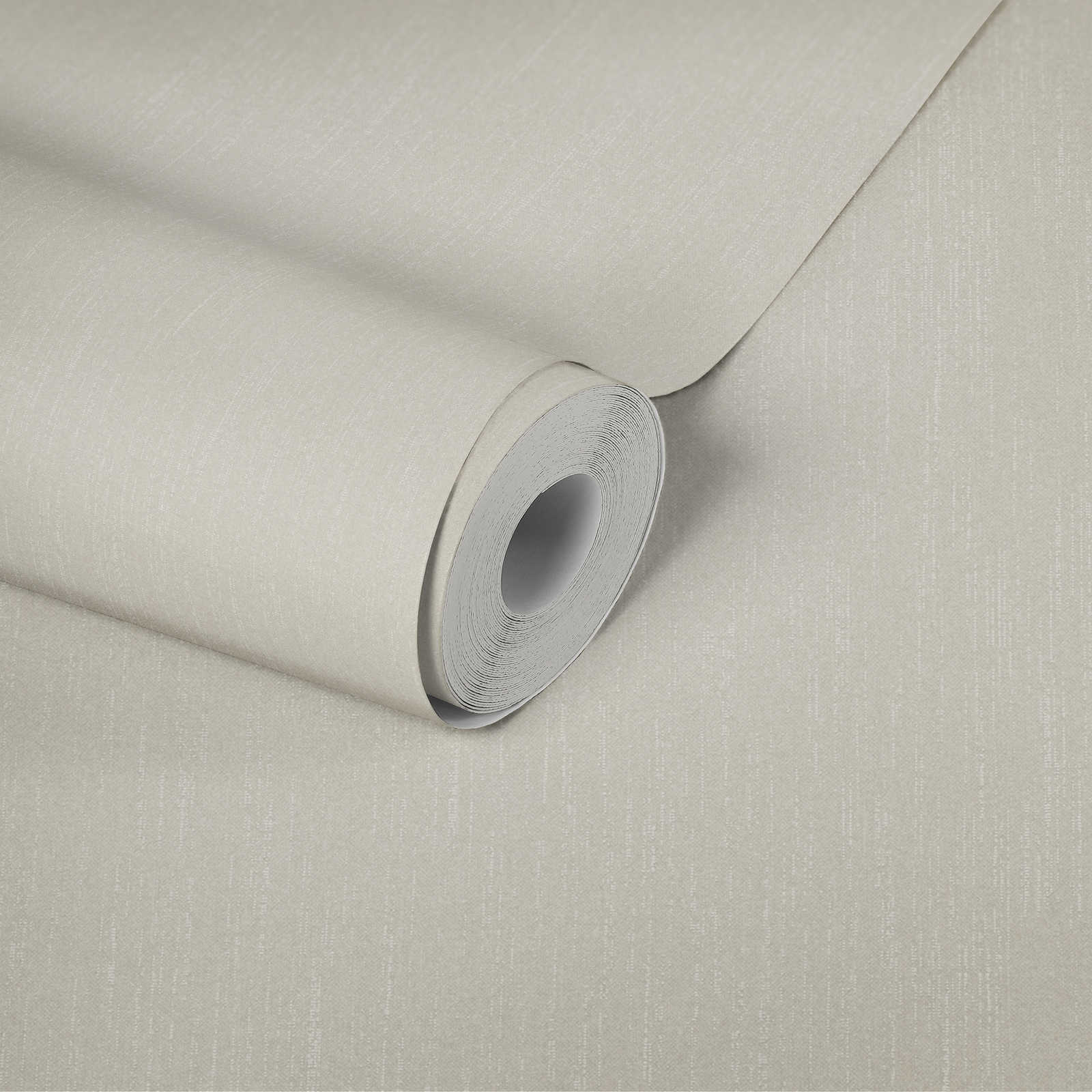             Bright non-woven wallpaper with textile look & shimmer finish - white
        