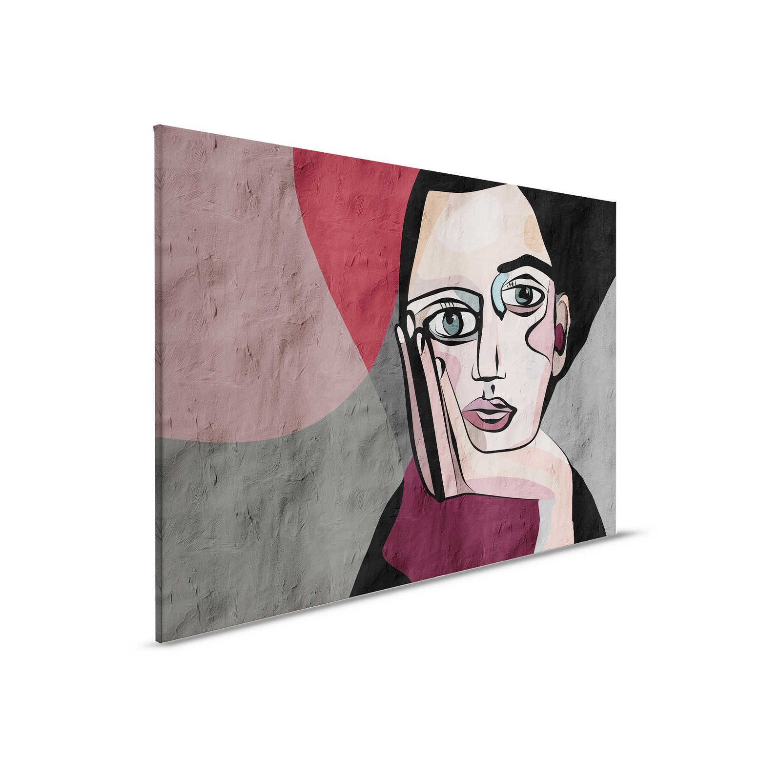         Think Tank 1 - Canvas painting abstract graffiti women face - 0,90 m x 0,60 m
    