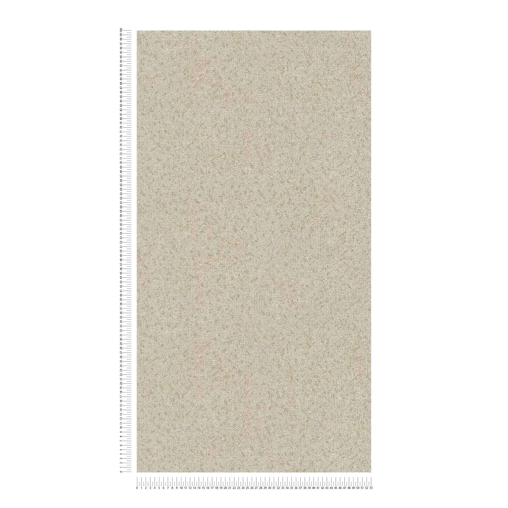             Wallpaper with textile structure and metallic accent - beige, grey
        