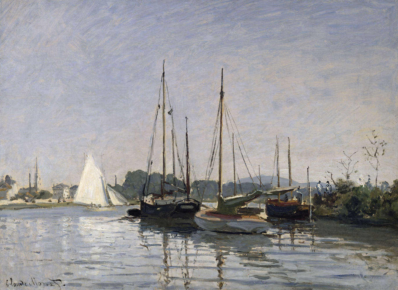             Mural "Pleasure boats, Argenteuil" by Claude Monet
        