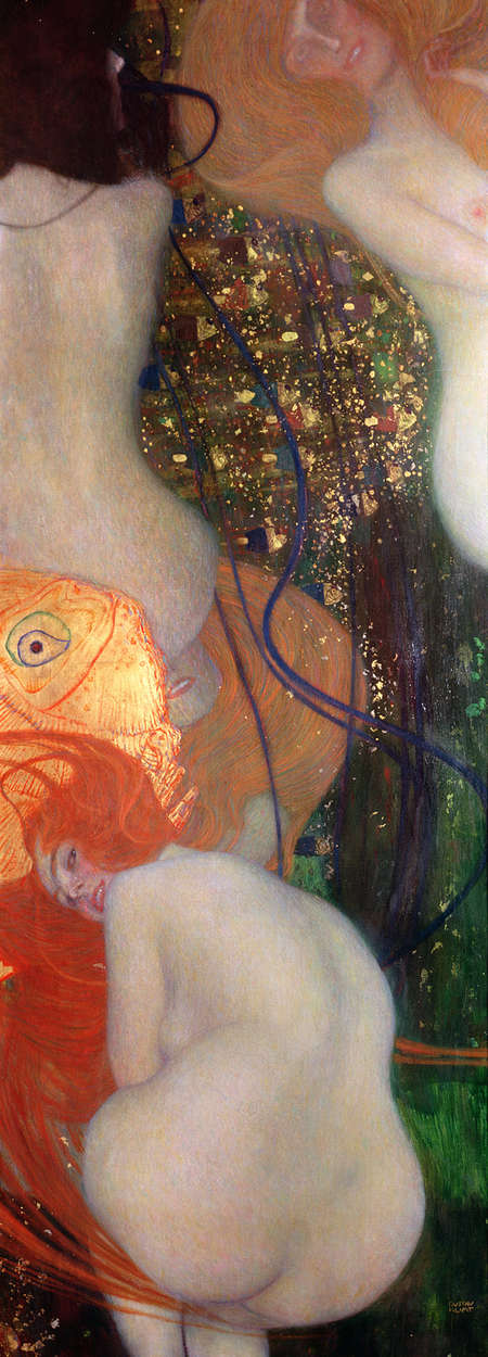             Papier peint panoramique "Poisson rouge" de Gustav Klimt
        