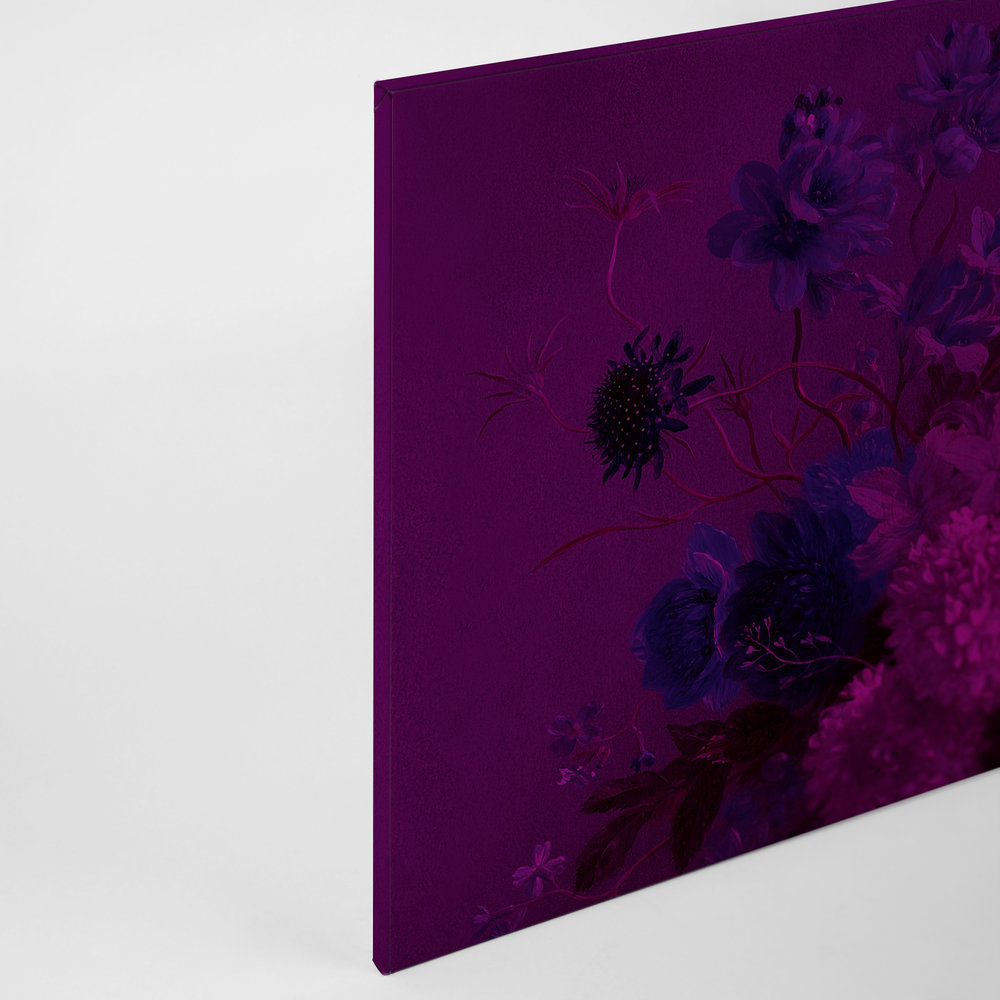             Neon Canvas Painting with Flowers Still Life | bouquet Vibran 3 - 0.90 m x 0.60 m
        
