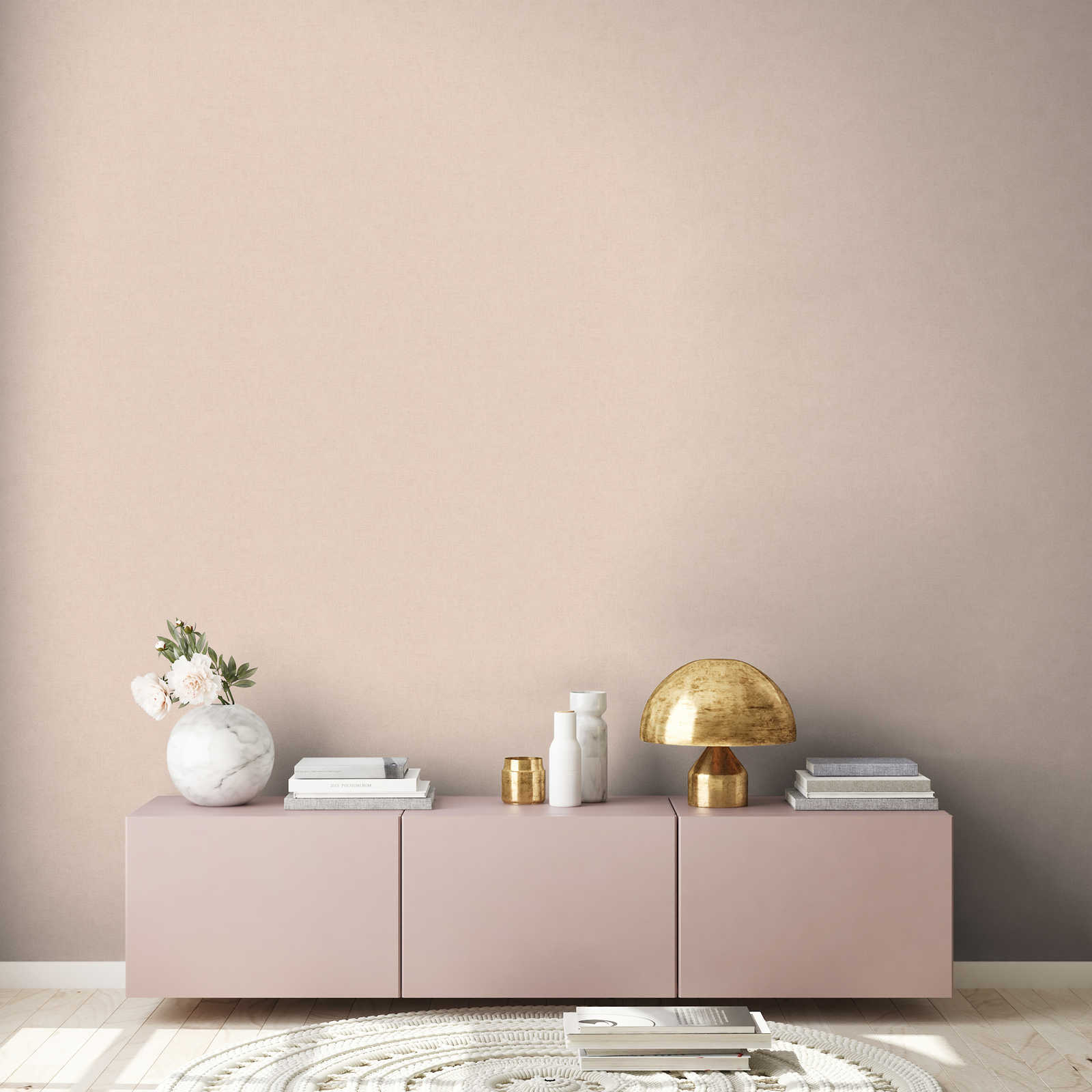             Wallpaper plain with structure embossing & gloss effect - beige, cream, metallic
        