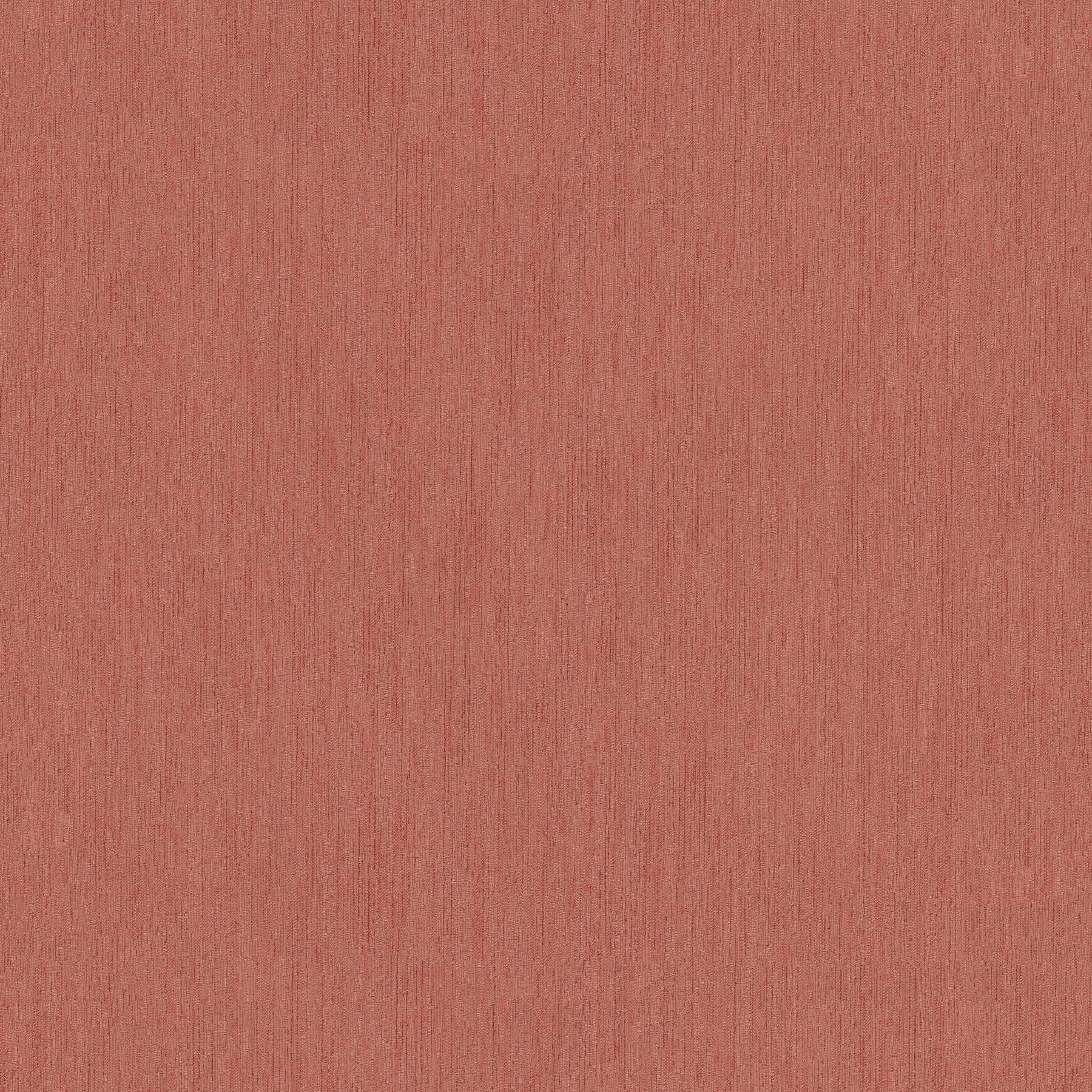 Wallpaper rust red non-woven with structure design - 70cm wide
