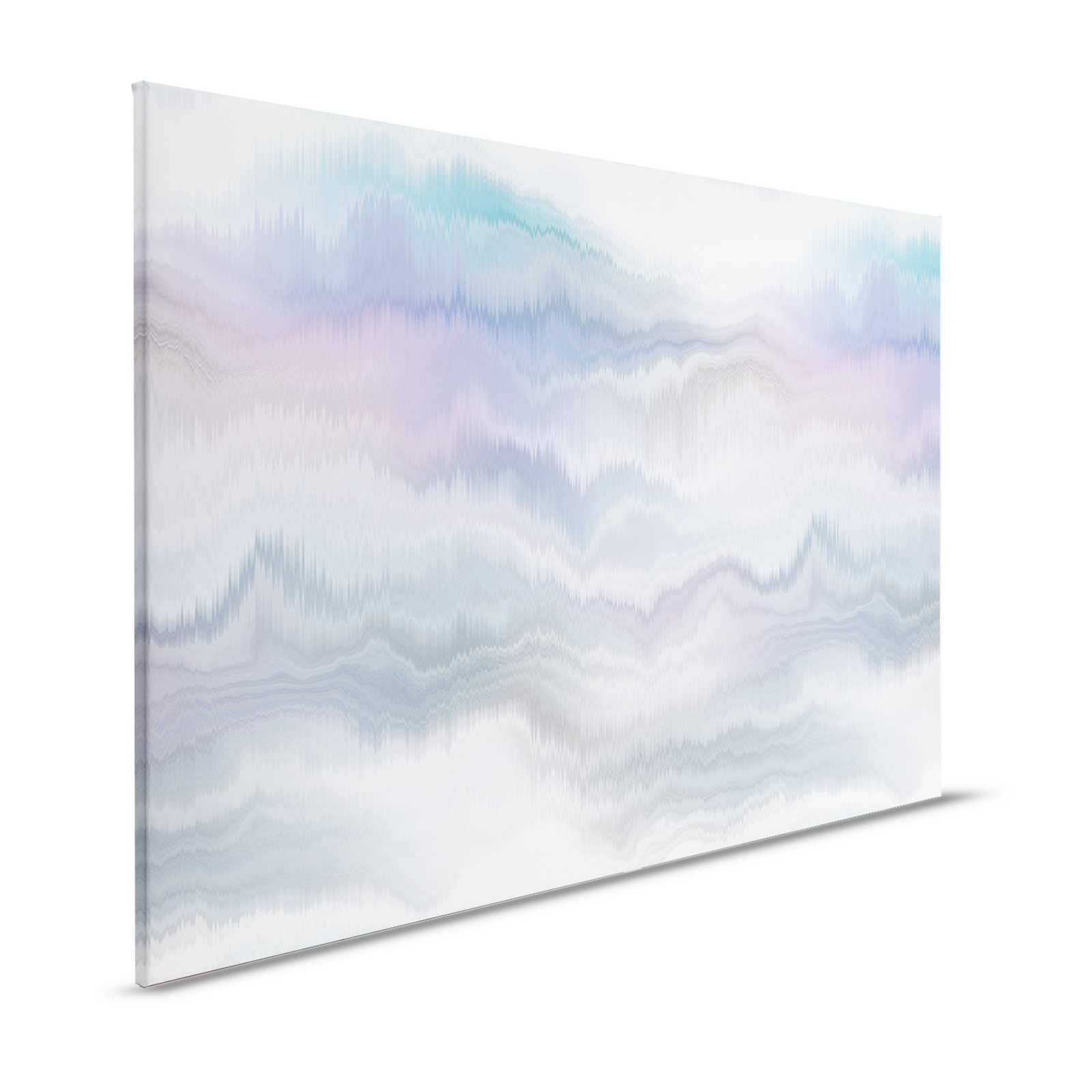 Pastel Palace 1 - Canvas schilderij Pastelkleuren, abstract landschap - 1,20 m x 0,80 m
