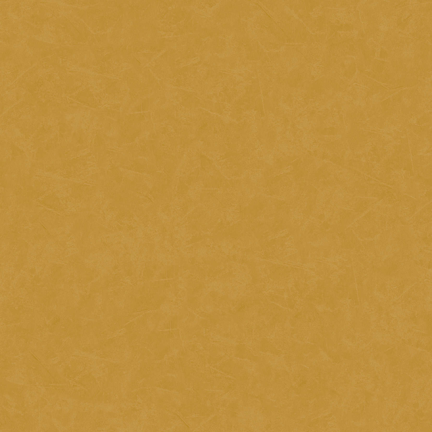         Non-woven wallpaper plains with plaster look & texture pattern - yellow, ocher
    