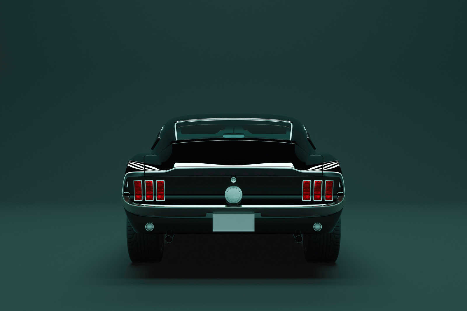             Mustang 3 - Quadro su tela con auto muscolari americane - 0,90 m x 0,60 m
        