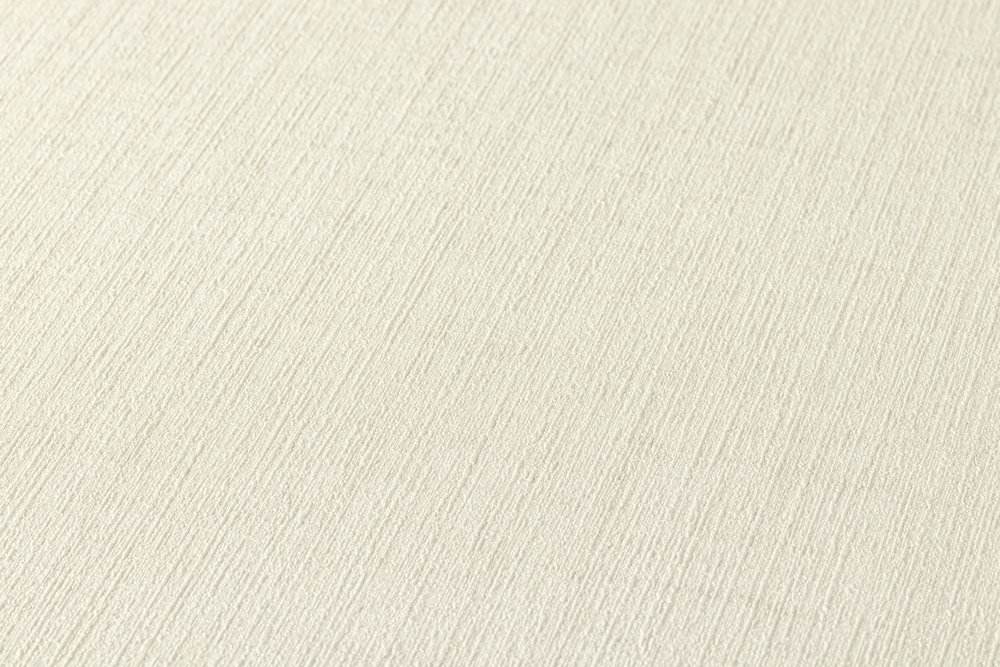            VERSACE Papier peint uni avec structure lin chatoyante - gris, crème
        