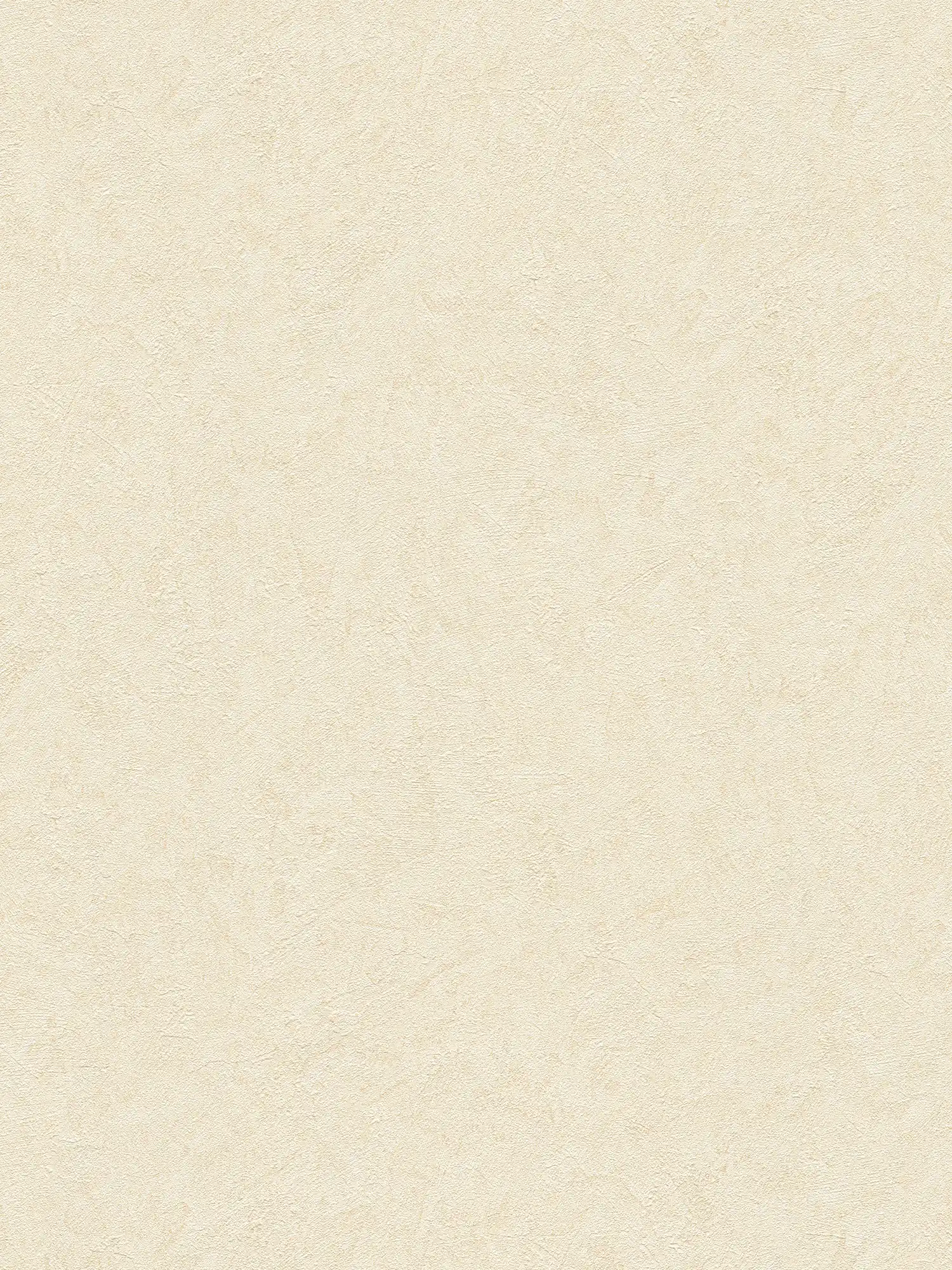 Papier peint uni avec structure de crépi et nuances de couleurs - beige, crème
